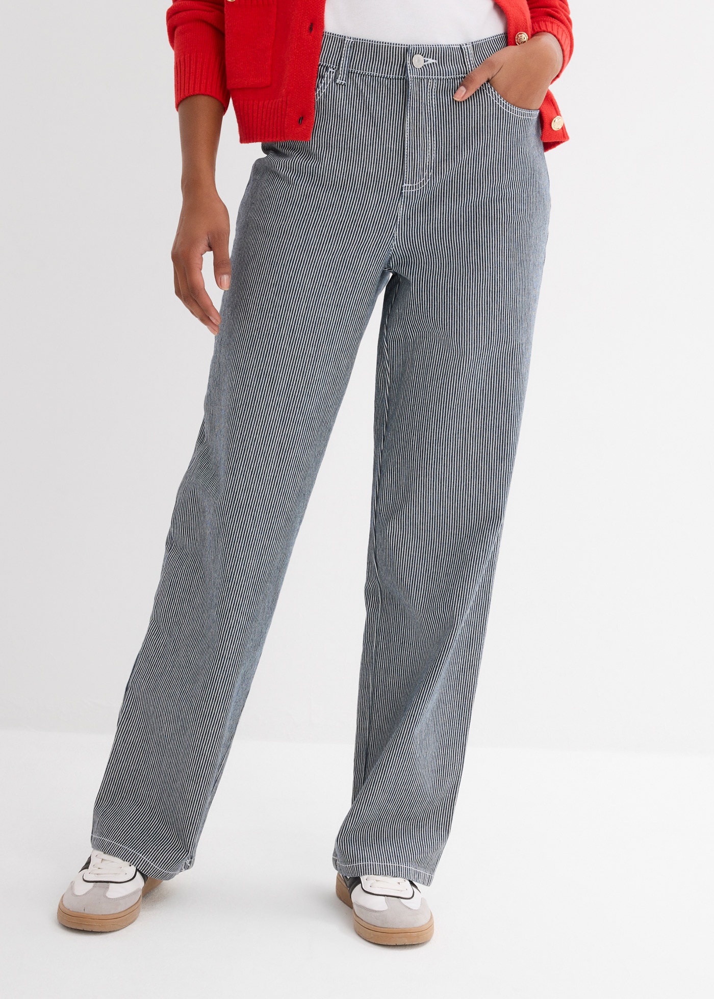 Image of bonprix Straight-Jeans 1 gerader Schnitt, Regular Fit, mit Elasthan, aus Baumwolle