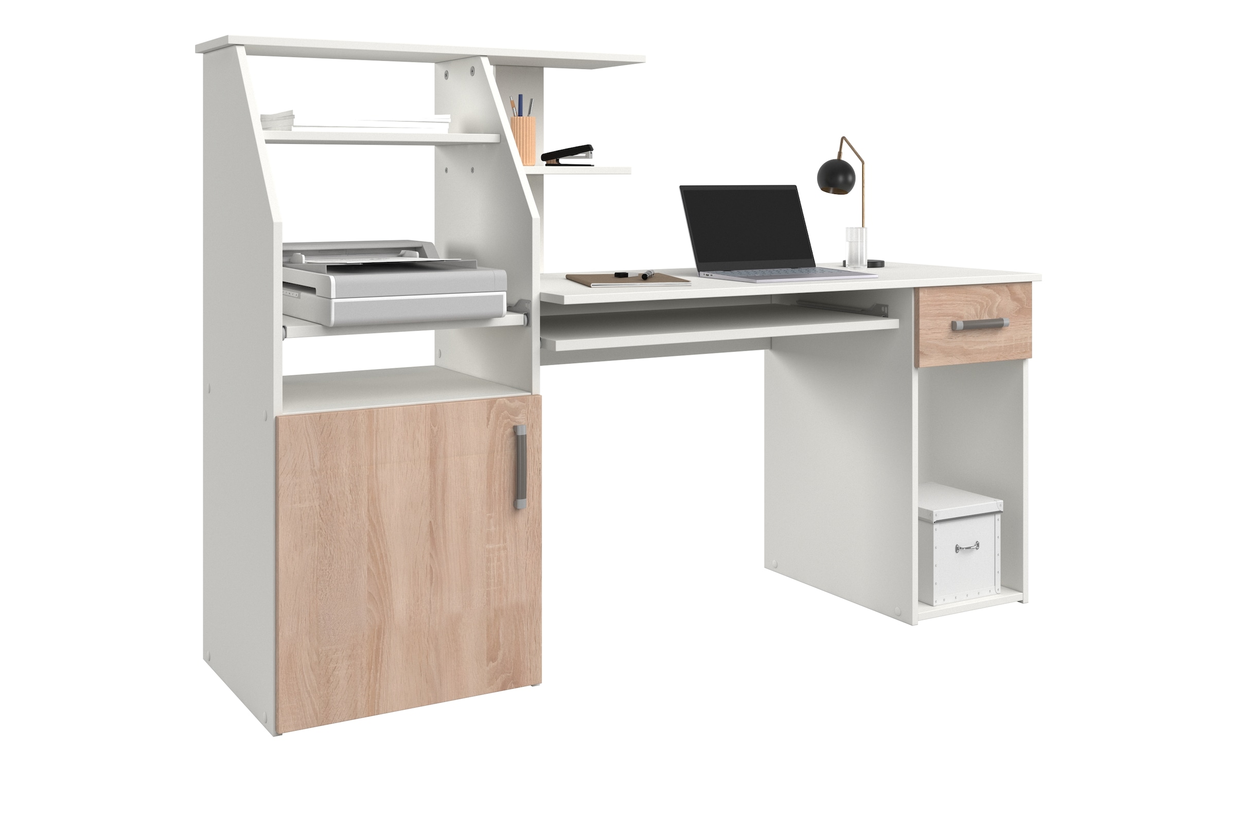 VOGL Möbelfabrik Bureau »Don« mit Tastatur- & Druckerauszug, Breite 137,5 cm, Made in Germany