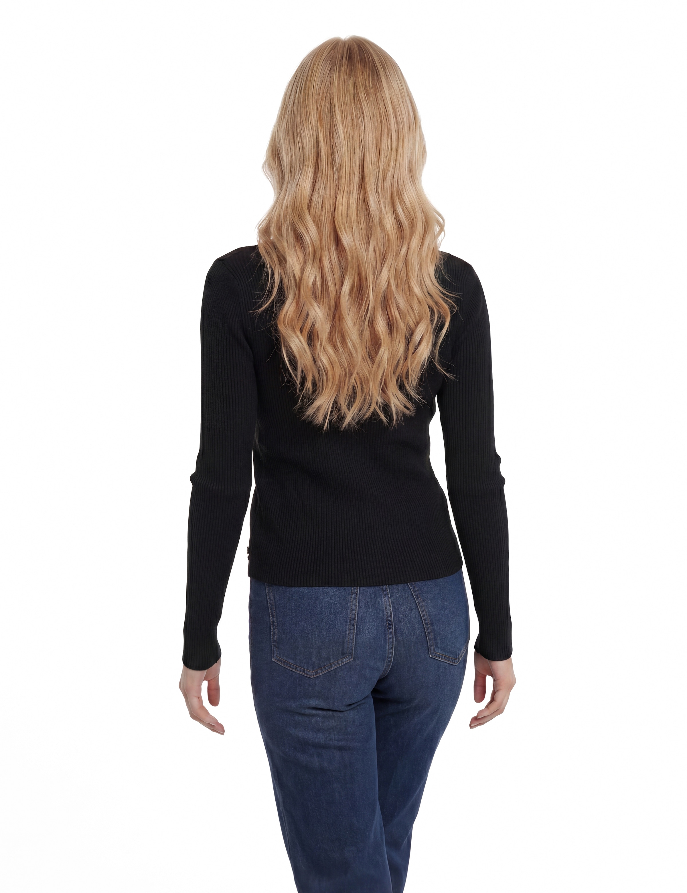 Guess Strickkleid »LS VN AUBREY 4G SWTR DRESS« mit Wollanteil, Bodycon