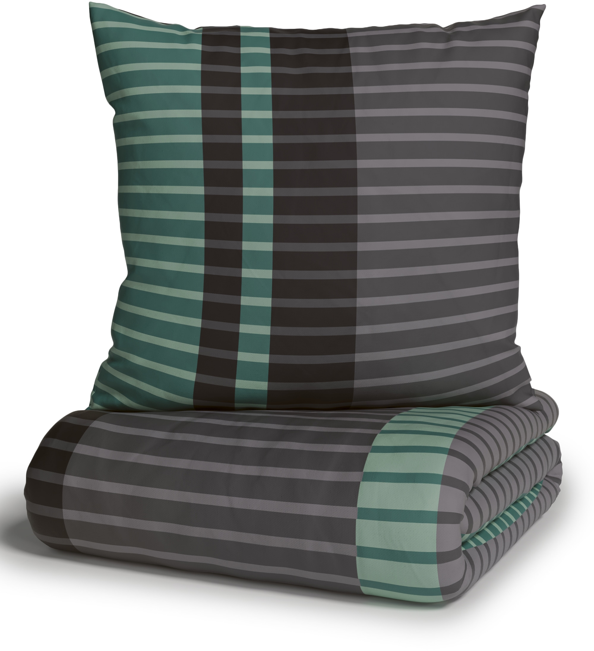 GOODproduct Linge de lit »Philine« 2 cuis mit modernen Streifen, Bettwäsche aus Baumwolle, ab Gr. 135x200 cm