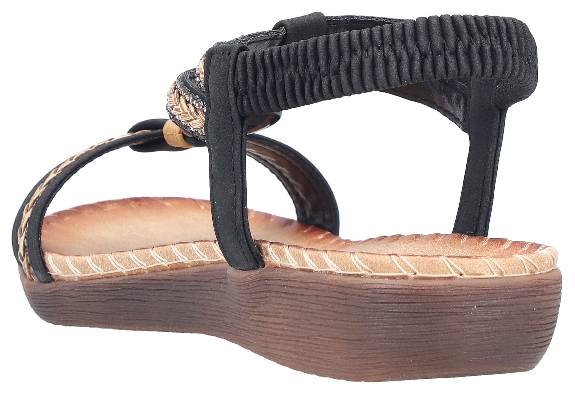 Rieker Sandale  chaussure d’été, chaussure de vacances, sandale à enfiler avec élastique