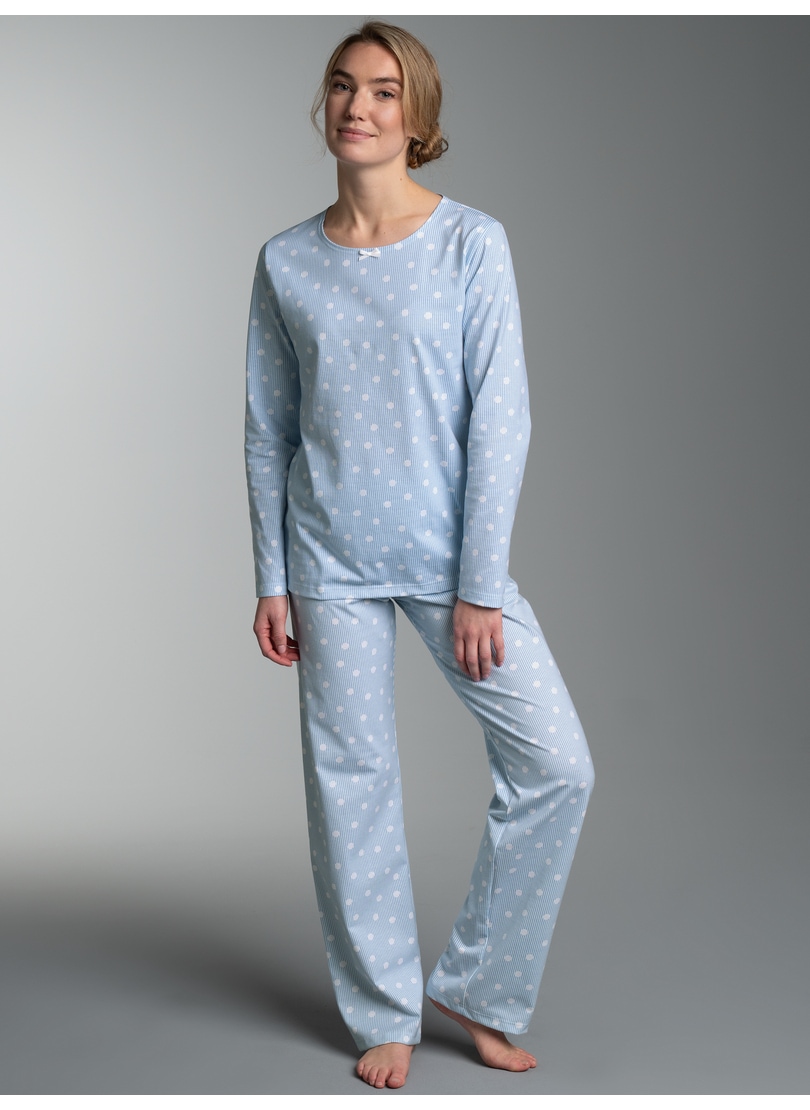 Image of Trigema Schlafanzug "TRIGEMA Pyjama mit Allover "Punkt" Muster" 1