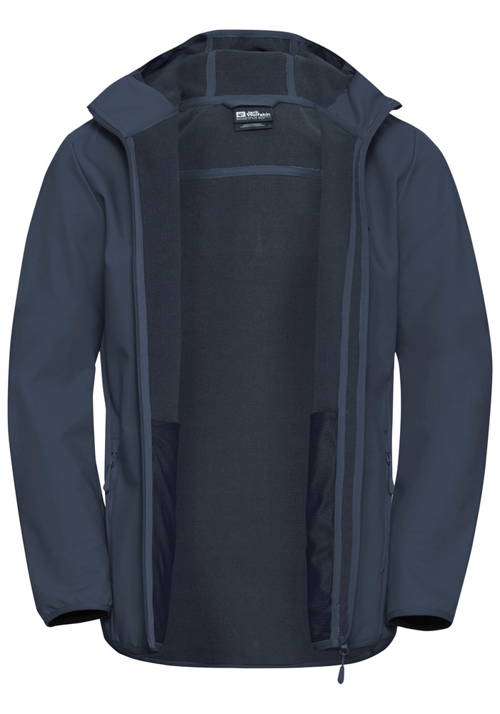 Jack Wolfskin Softshelljacke »BORNBERG HOODY M« mit Kapuze mit Kapuze, winddicht, wasserabweisend, atmungsaktiv