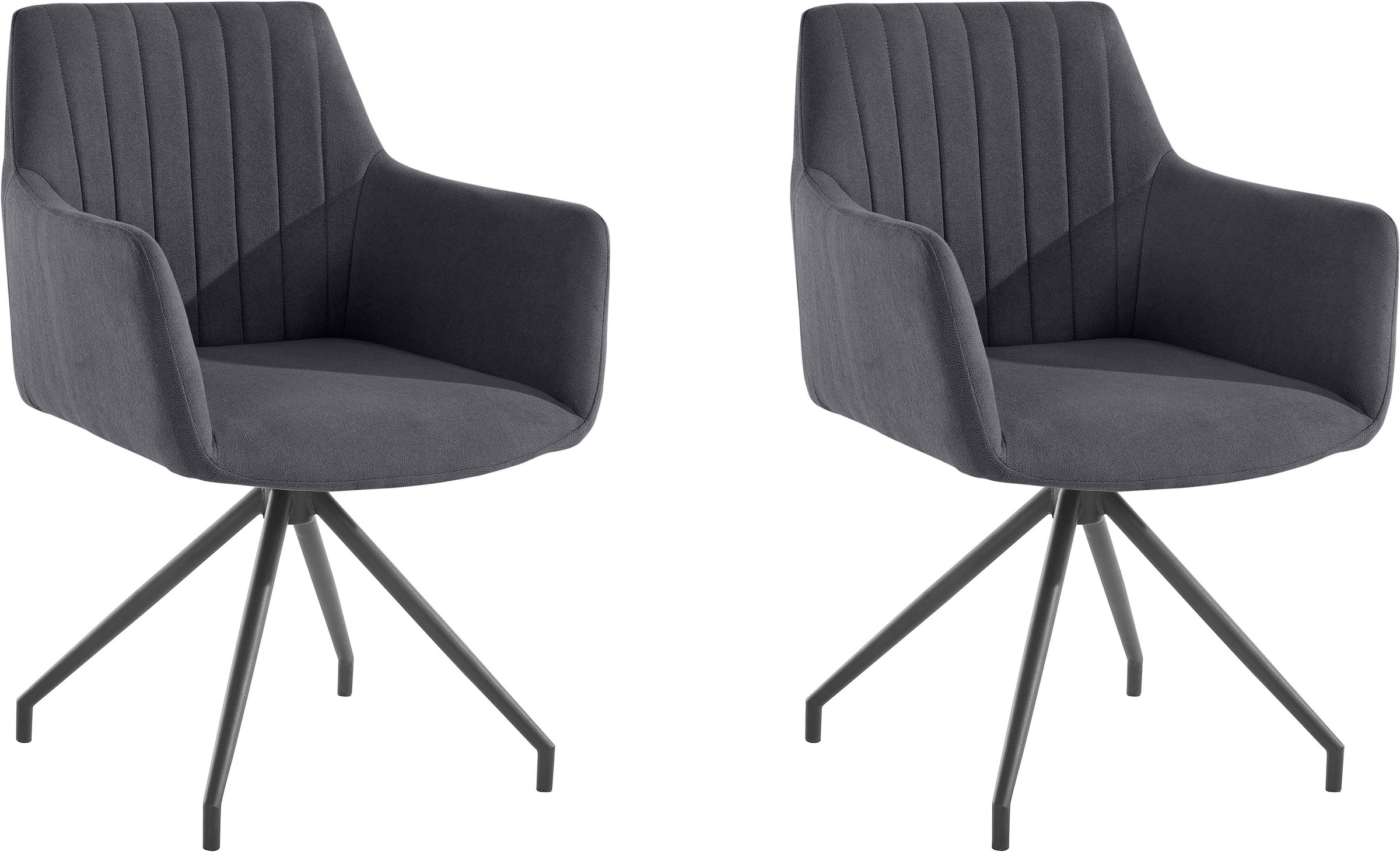 Image of my home 4-Fussstuhl »Darcy«, 2 St., Webstoff, 360° drehbar, Bezug in Webstoff, Maximale Belastbarkeit 120kg bei Ackermann Versand Schweiz