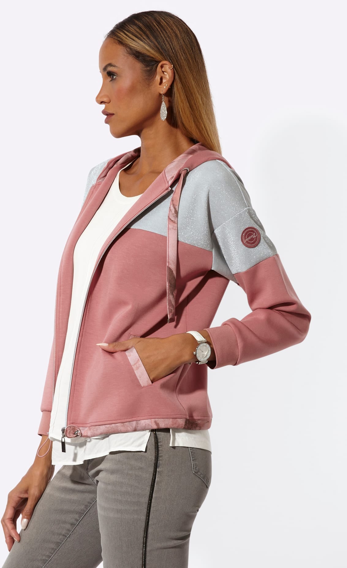 creation L Veste chemise »Modal-Mix-Shirtjacke« 1