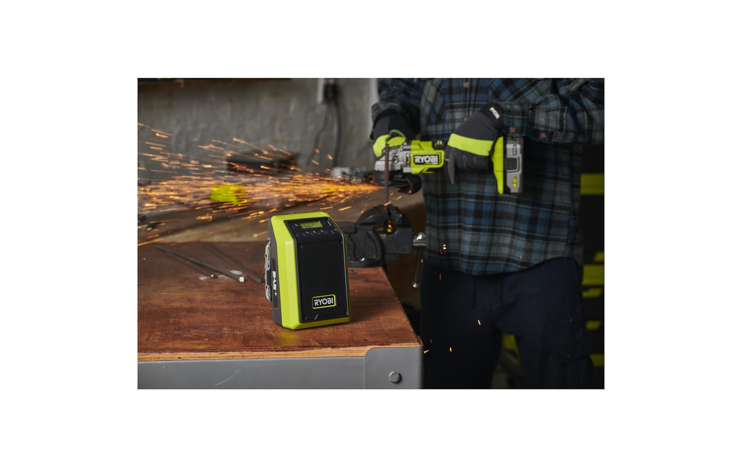 RYOBI Baustellenradio »RYOBI RRDAB18-0, 18 V, Solo« (Bluetooth AM-Tuner | Digitalradio (DAB+) | FM-Tuner )