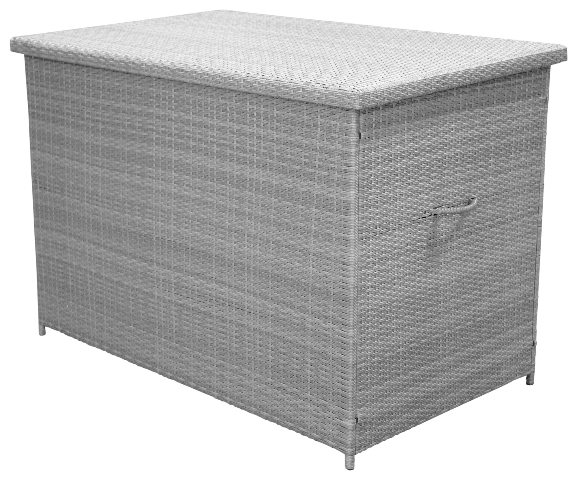 Image of Venture Home Truhe "Amazon, geräumige Kissenbox 150 × 90 × 100 cm aus Korbgeflecht" Aufbewahrungsbox, UV-beständig, wetterfest, Stahlrahmen, geräumig