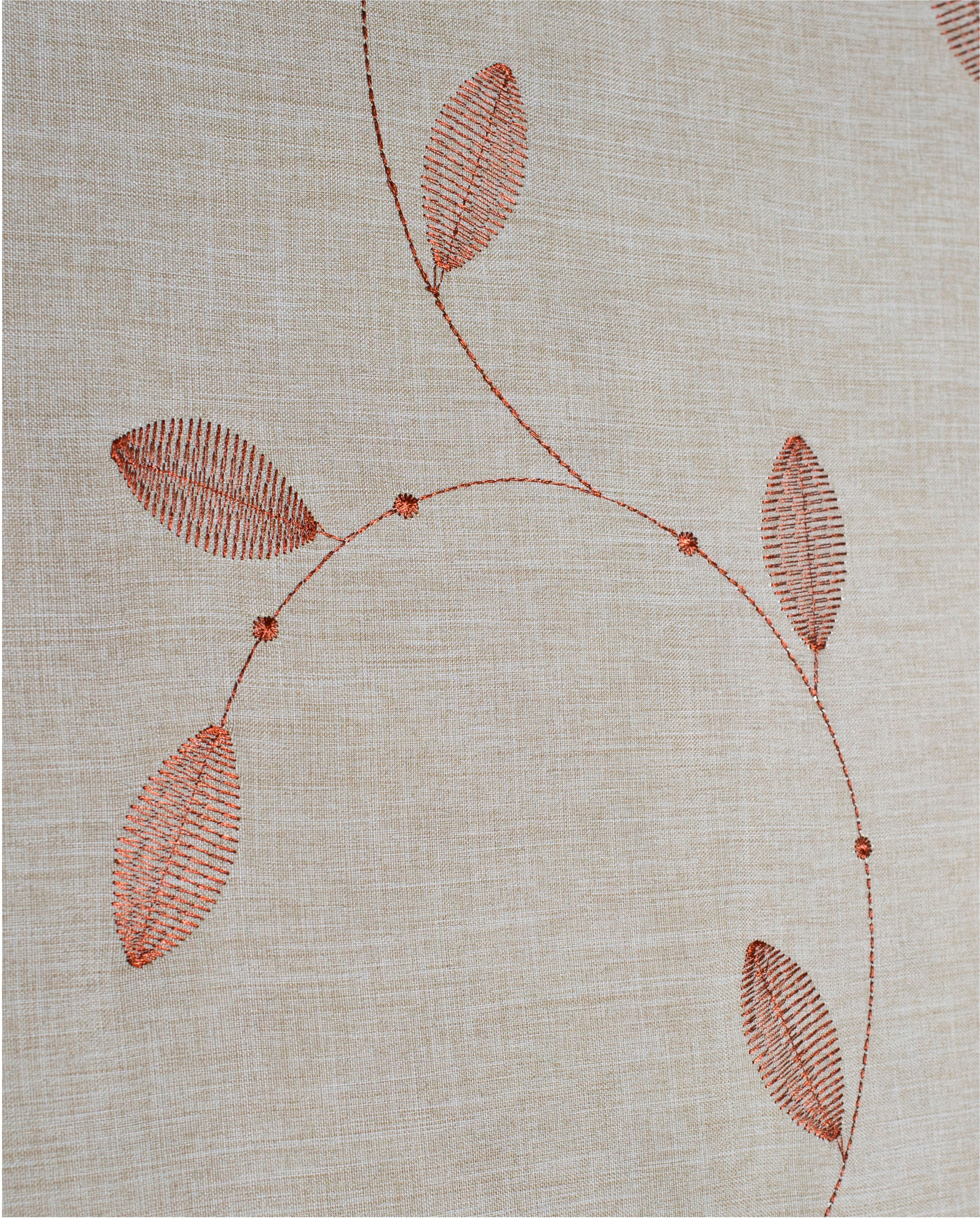 HOME WOHNIDEEN Vorhang »FOGLIO« Multifunktionsband 1 Stk. tlg. Kombibandschal, Leinenoptik, bestickt