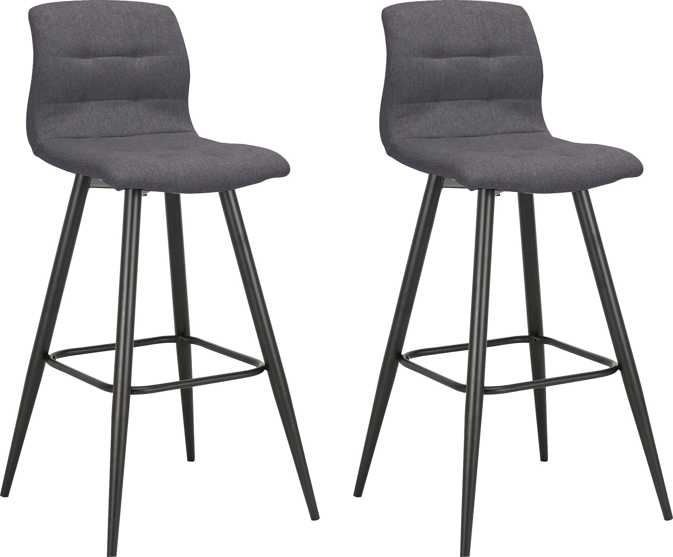 Image of byLIVING Barhocker »Simone«, (Set, 2 St., 2er), 2er Set, Vintage braun oder Webstoff anthrazit bei Ackermann Versand Schweiz
