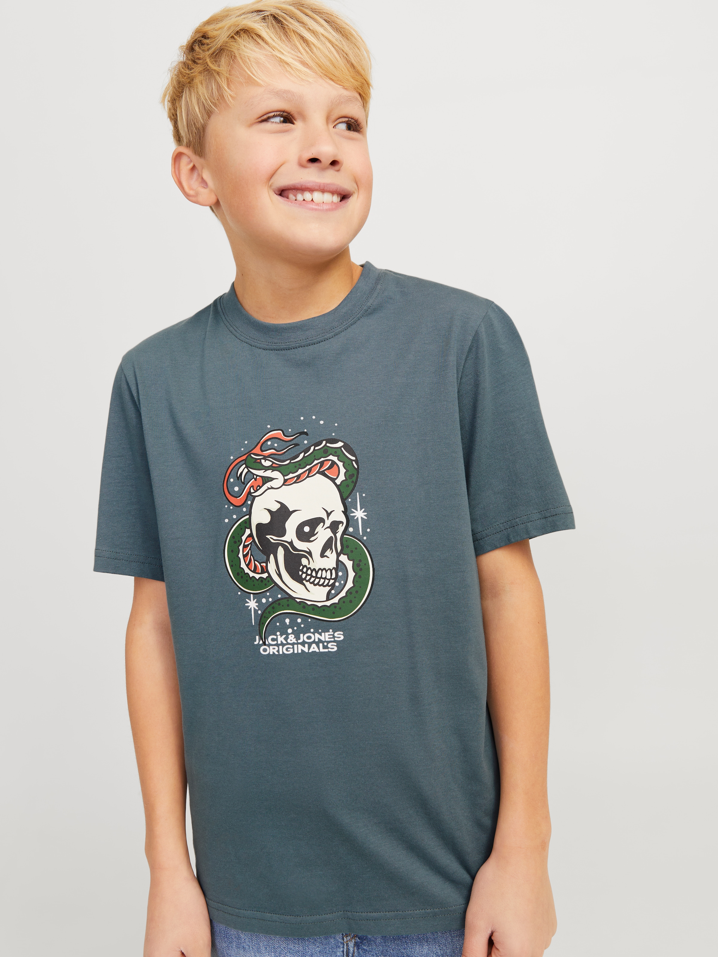 Jack & Jones Junior T-Shirt »JORANATOMY SKULL TEE SS CREW NECK SN JNR«