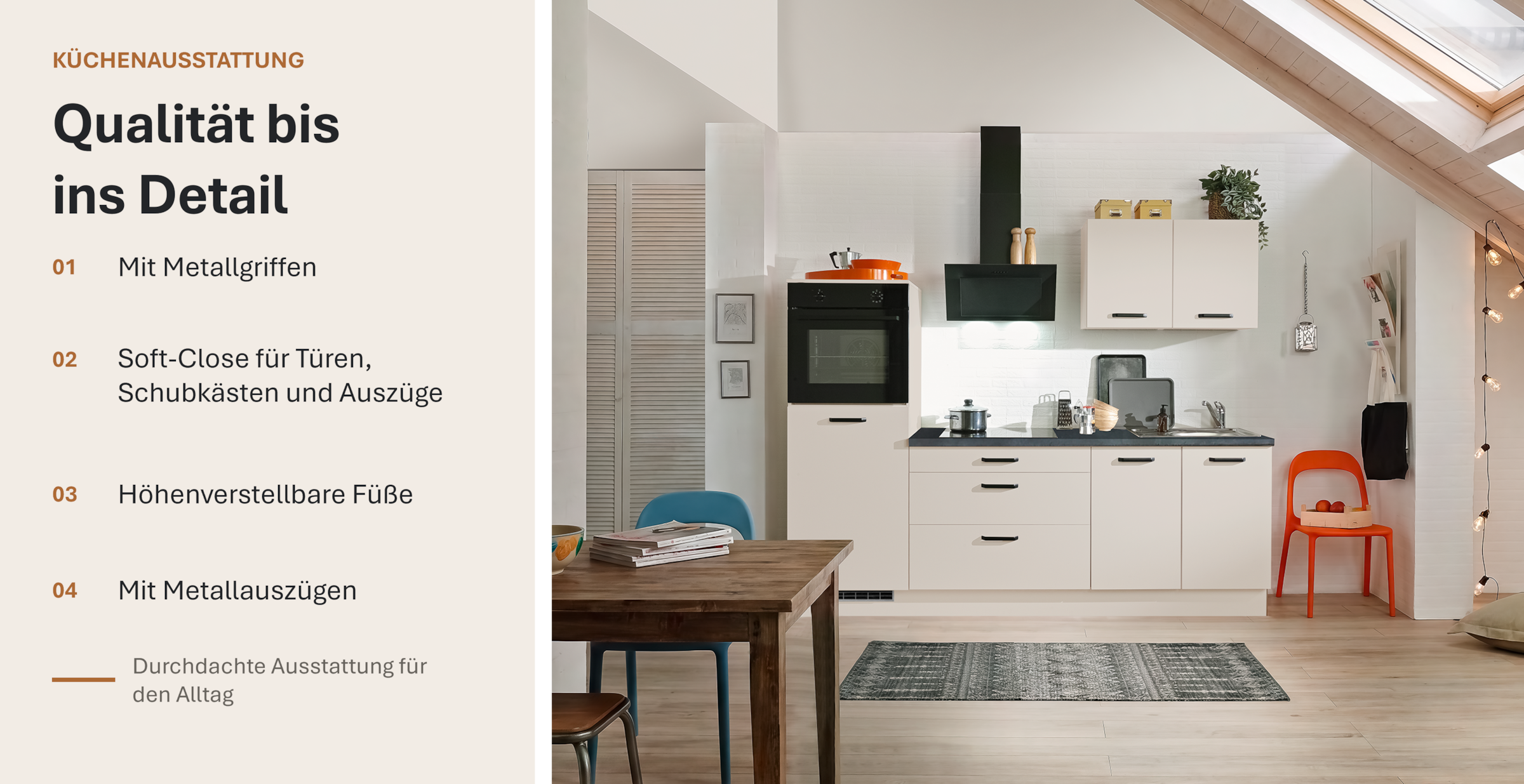 wiho Küchen Kitchenette »Compact: Kleines Format, grosse Ausstattung, optional mit E-Geräten« variante sans réfrigérateur, largeur 240 cm