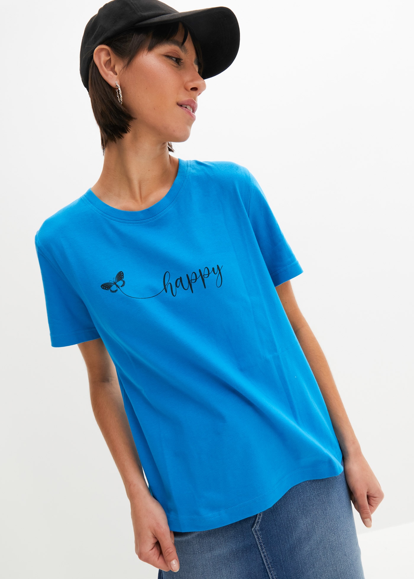 Image of bonprix T-Shirt "T-Shirt aus reiner Baumwolle" bequeme Passform, Kurzarm, mit Rundhalsausschnitt