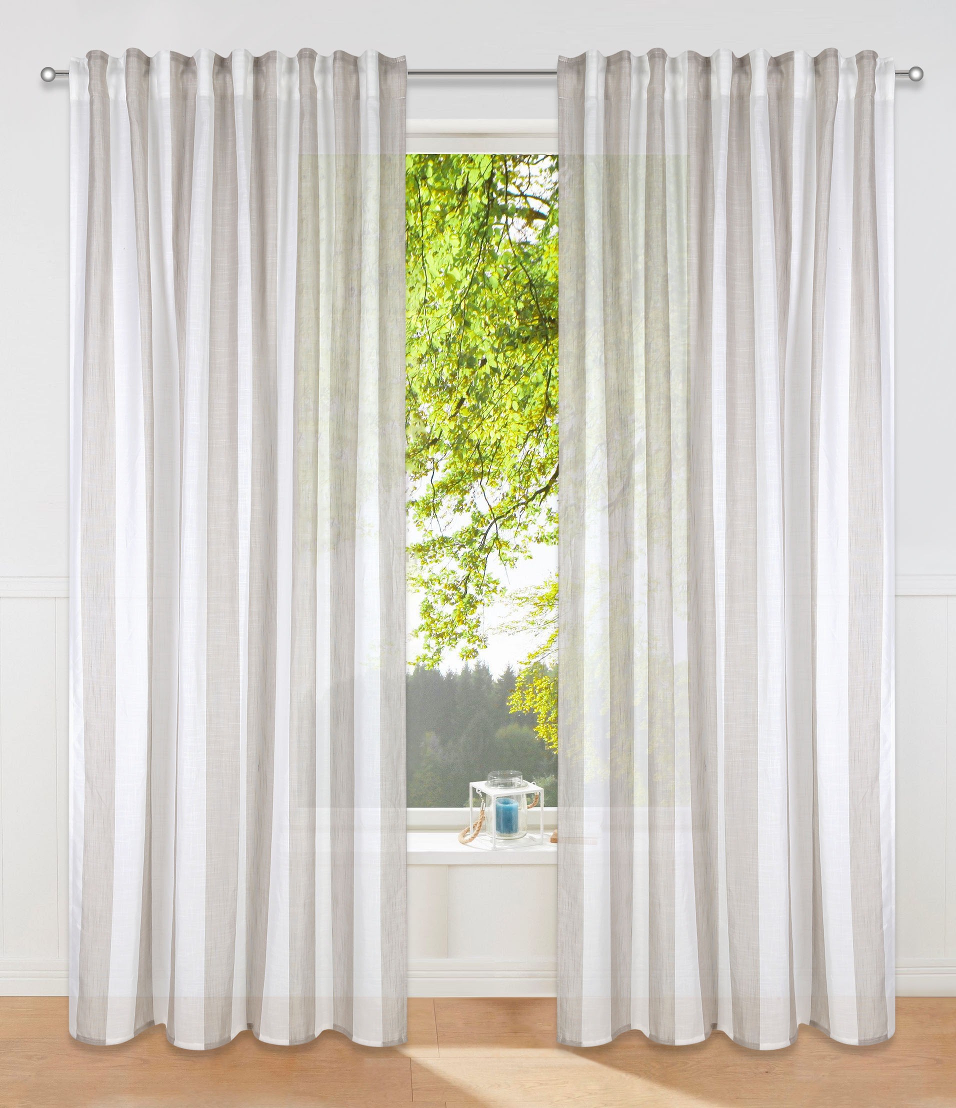 Image of andas Gardine »Tara«, (1 St.), halbtransparent, monochrom, gewebt, strukturiert, verschiedene Grössen bei Ackermann Versand Schweiz