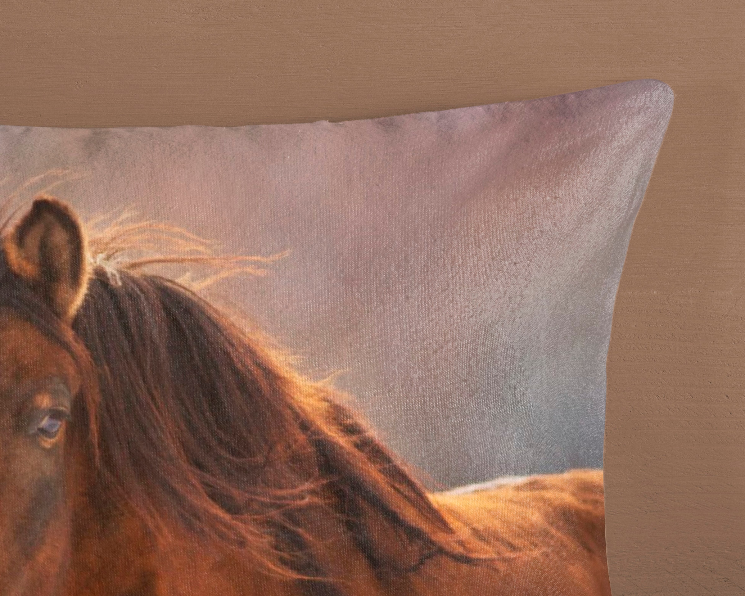 good morning Kinderbettwäsche »Ponies«, Biber, 135x200, Winter, Warm, Reissverschluss, Wendeoptik, Kind, Pferde