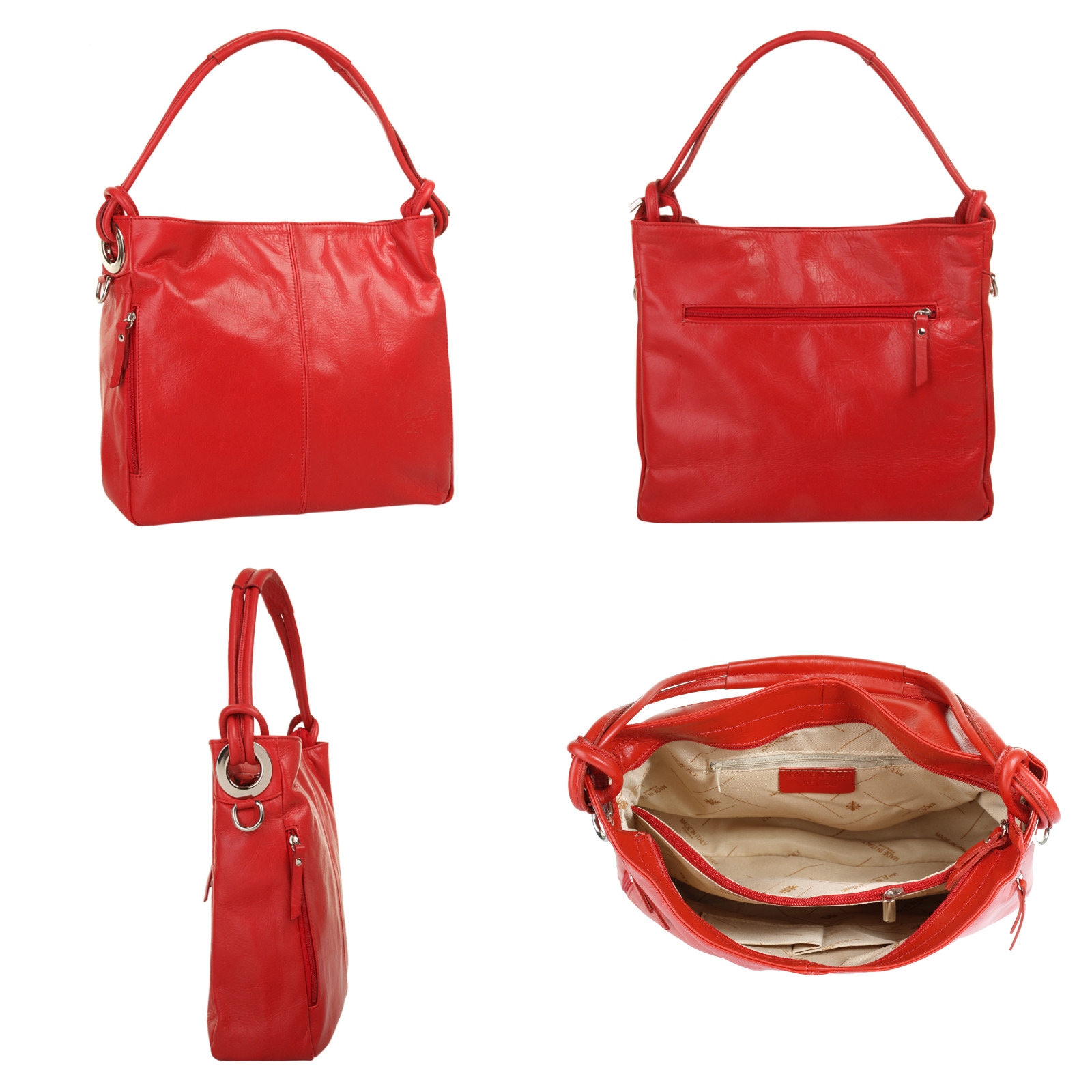 Samantha Look Shopper, echt Leder, Made in Italy
