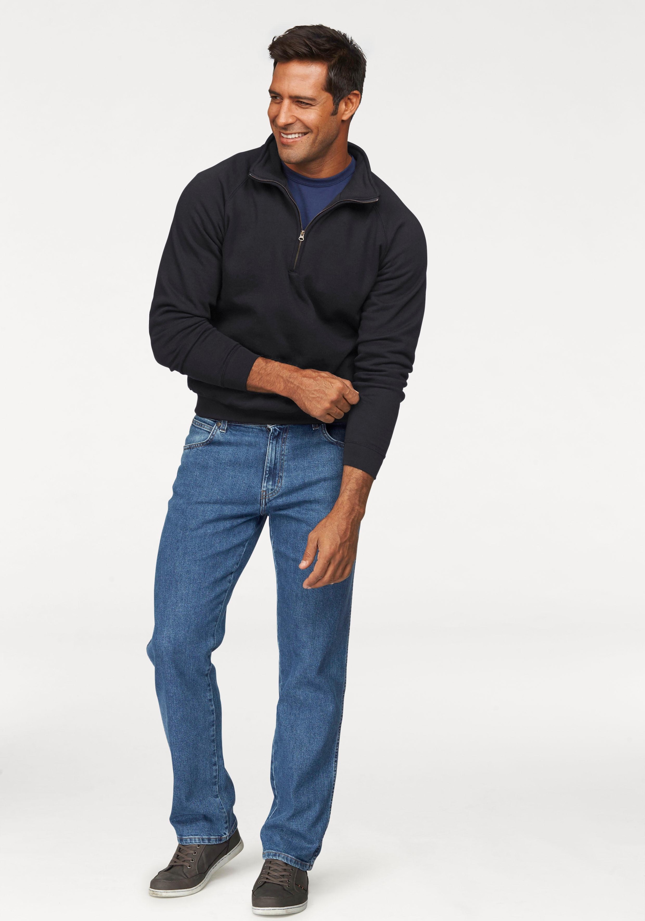 Fruit of the Loom Sweatshirt, mit Reissverschluss