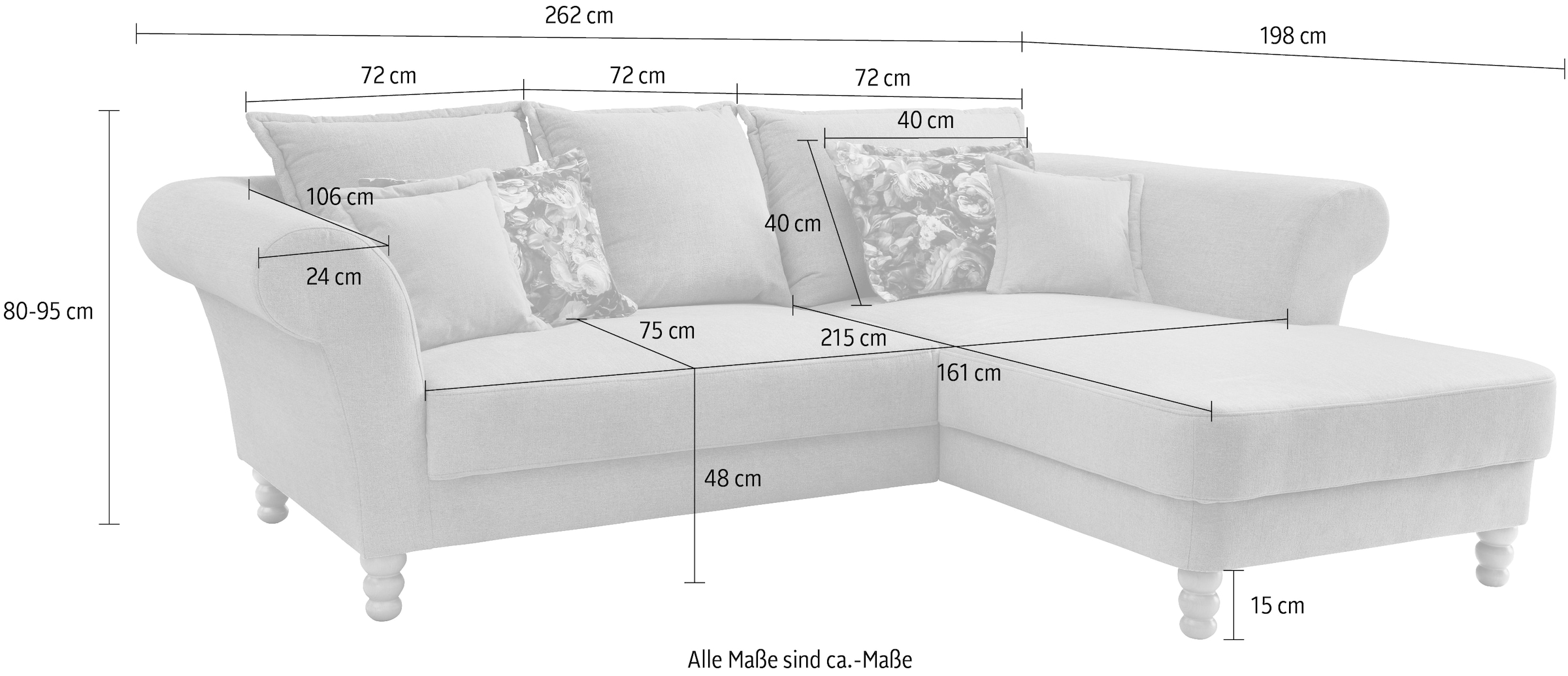 Home affaire Ecksofa »Tassilo L-Form«