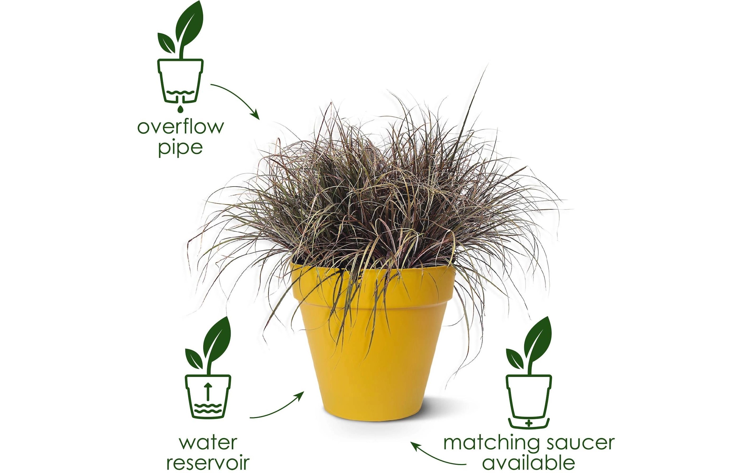 Elho Blumentopf »Loft Urban Rund Rollen 50 cm«