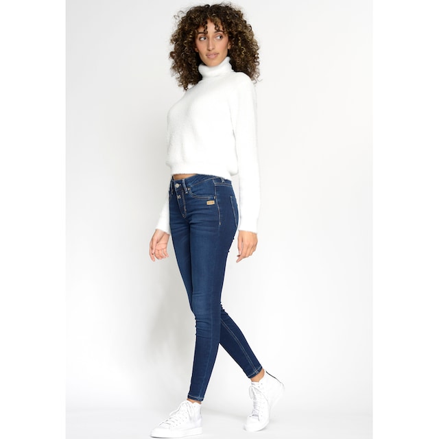 ♕ GANG Skinny-fit-Jeans »94LAYLA«, mit Used-Effekten versandkostenfrei  kaufen