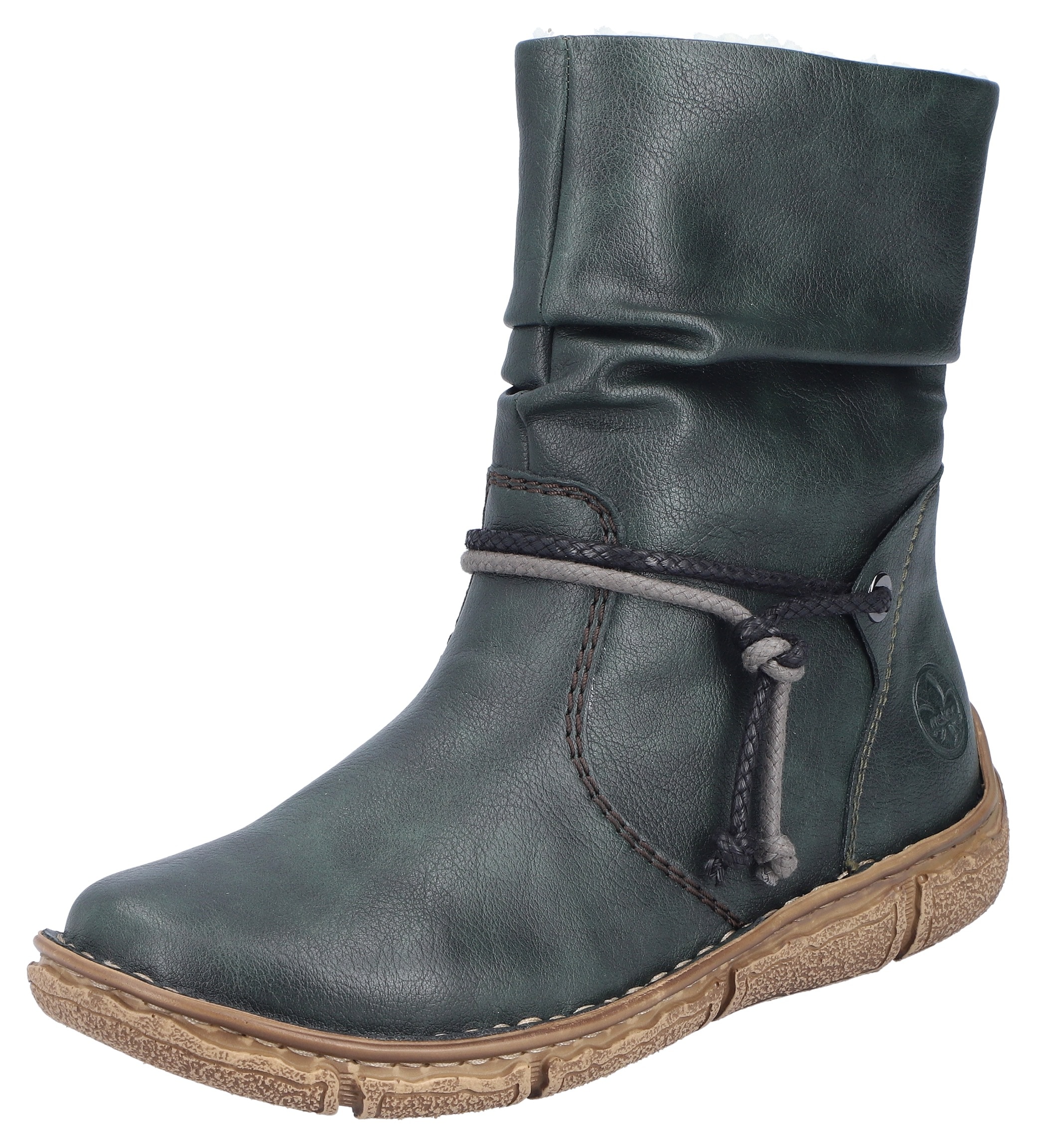 Rieker Winterboots, Winterstiefelette, slouchy Schaft, Reissverschluss, mit Warmfutter