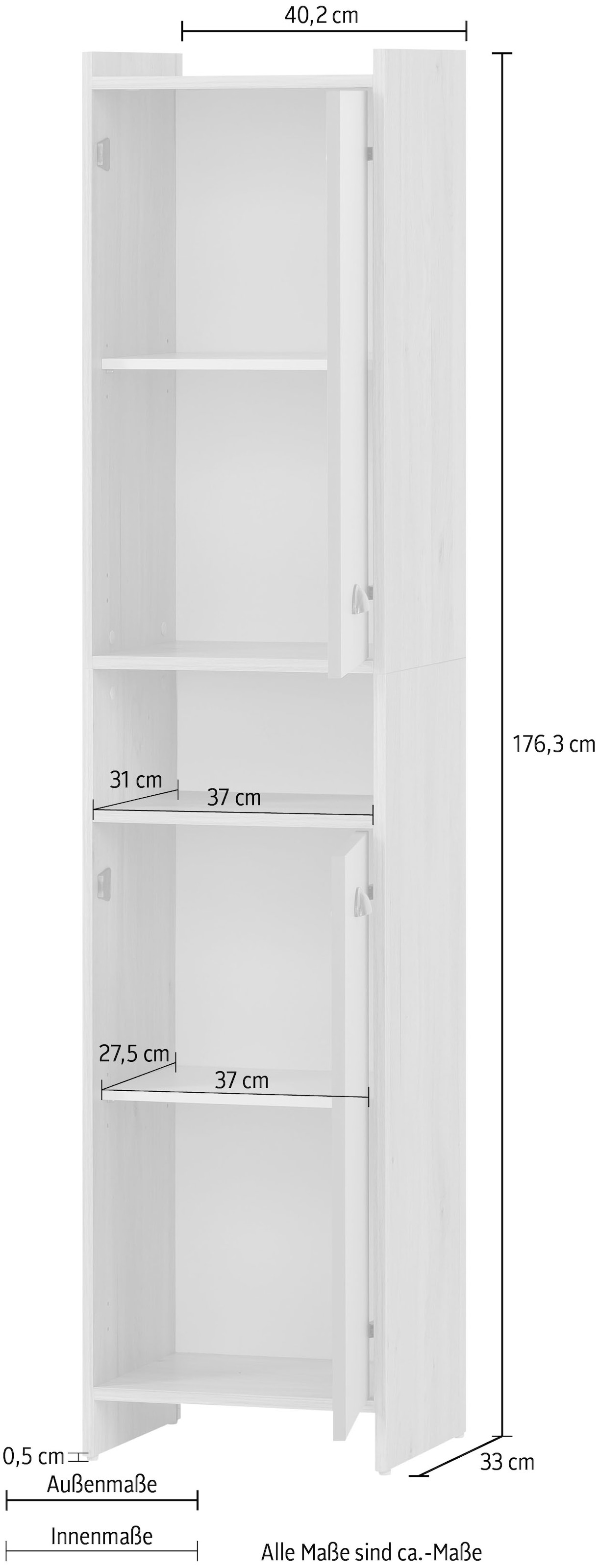 welltime Hochschrank »Lindholm«