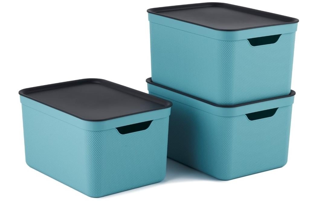 Image of Aufbewahrungsbox "A4 Jive 3 Stück, Hellblau"