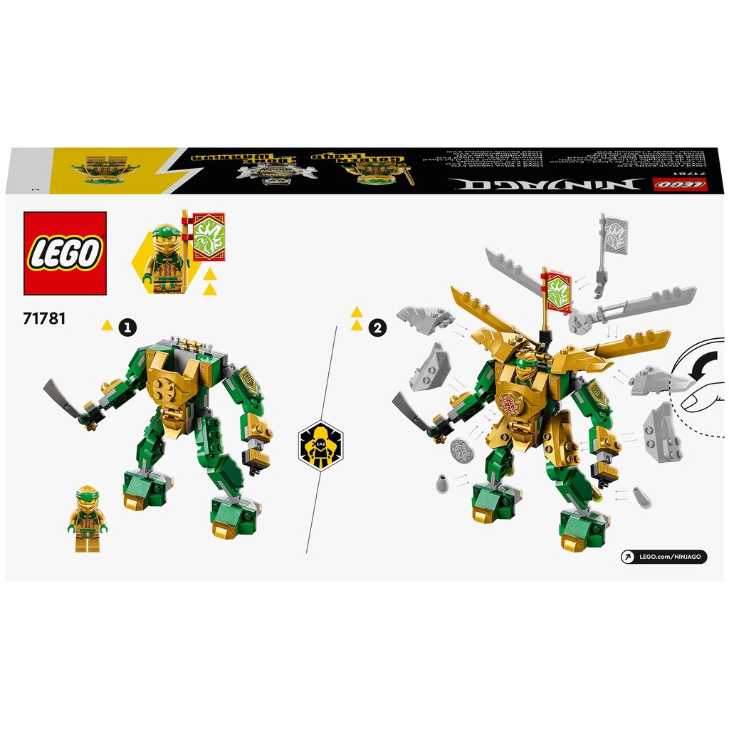 LEGO® Konstruktionsspielsteine »Lloyds Mech-Duell EVO«, (223 St.)