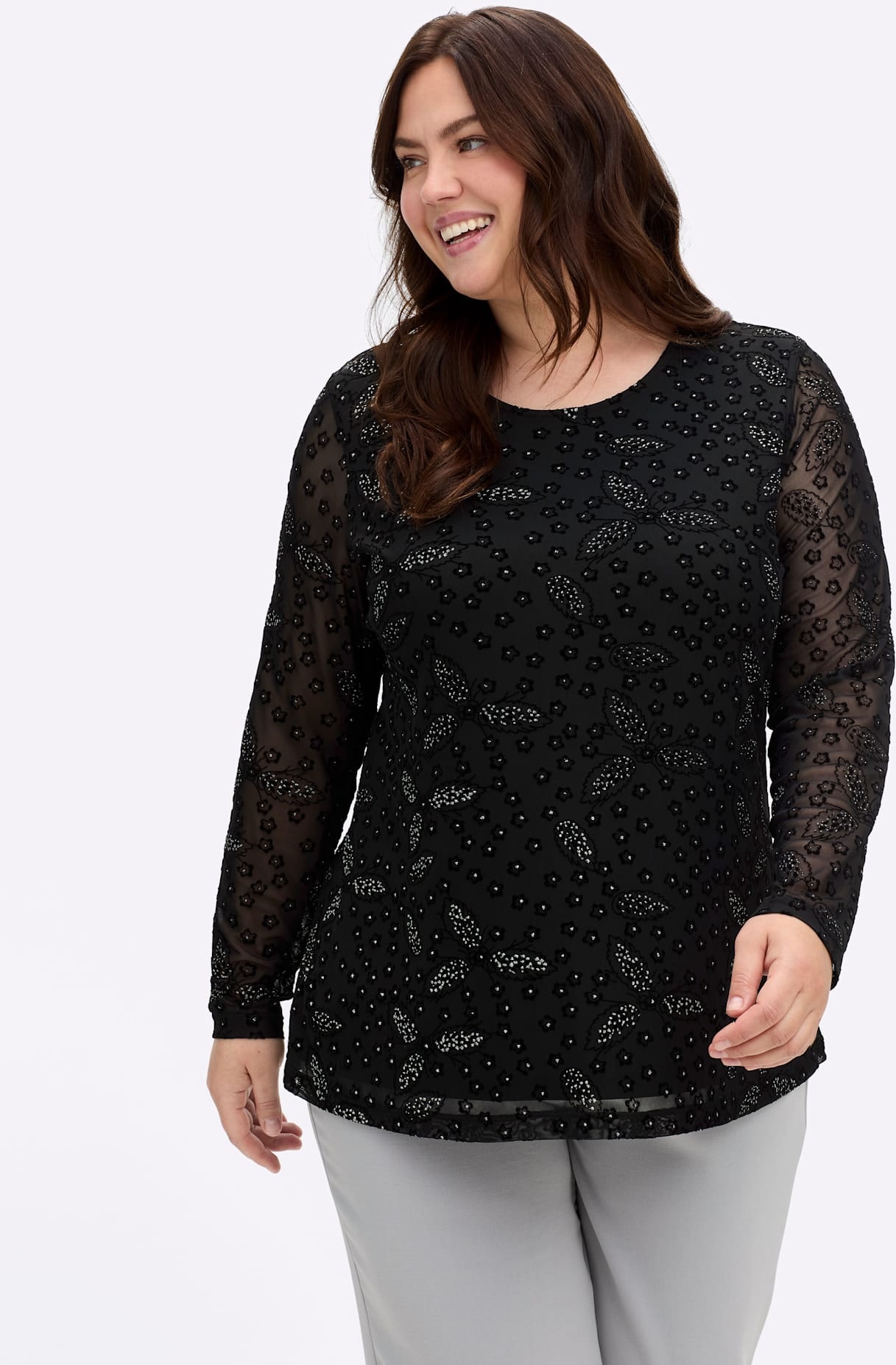 sheego by Joe Browns Langarmshirt "Shirt" 1 Stk.