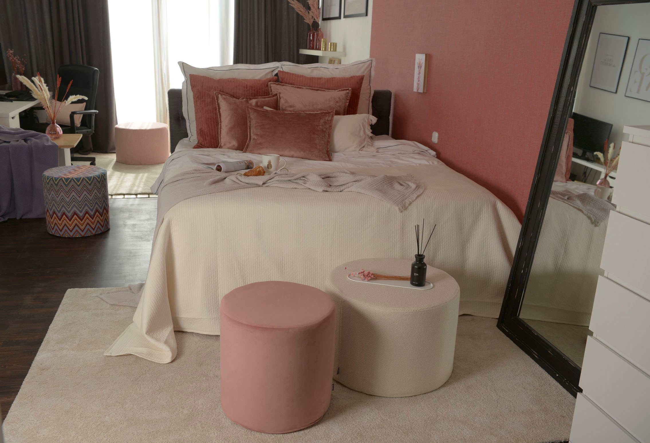 H.O.C.K. Dekokissen »Bonanza« leicht schimmernd, inkl. Füllung, Bezug mit Reissverschluss abnehmbar