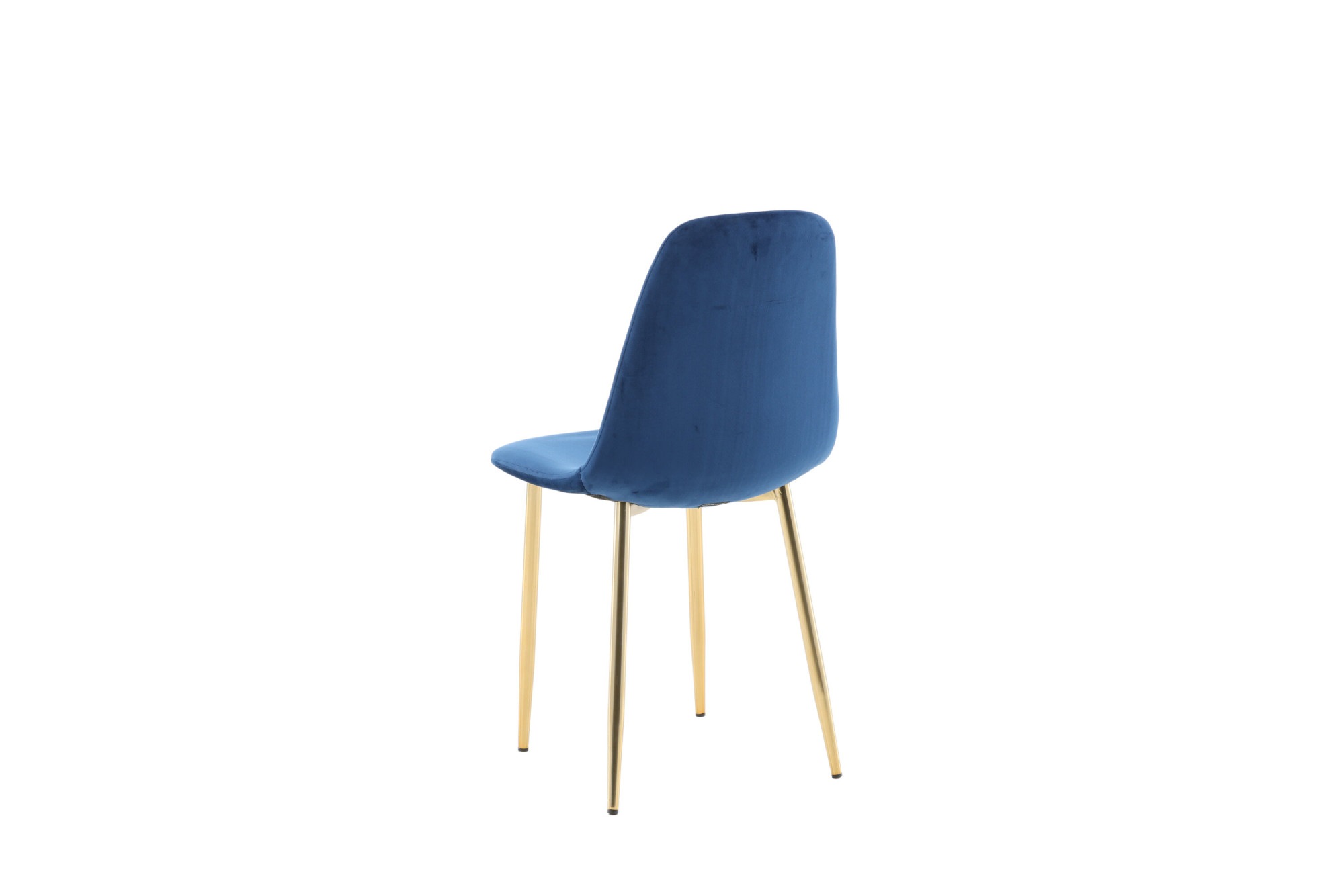 Venture Home Esszimmerstuhl »Polar, 2er-Set Esszimmerstühle in Schwarz-Samt, Messingbeine, 150 kg« () 2 Stk.Polsterstuhl, Samt-Bezug, Metallbeine, abgerundet, edel