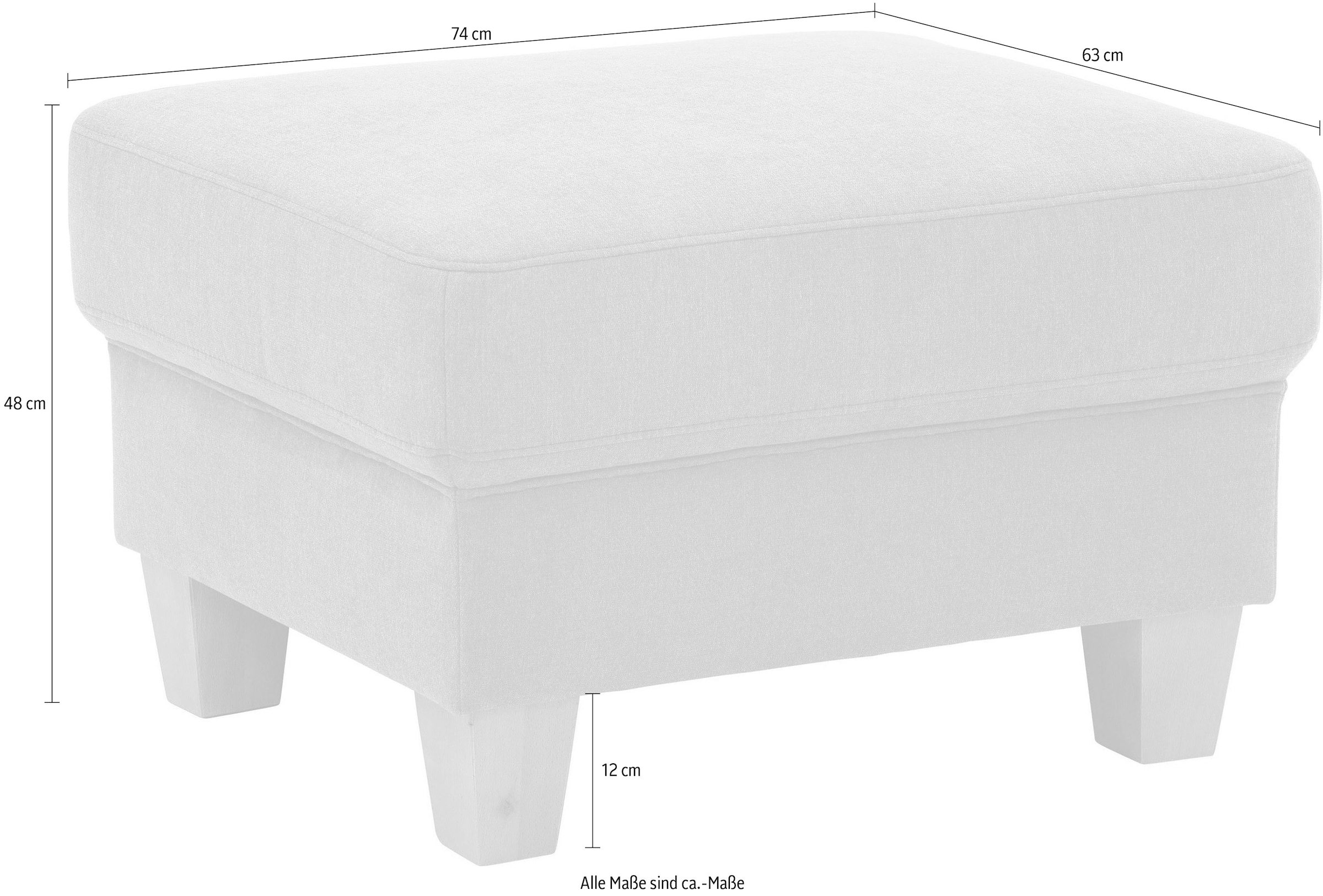 Home affaire Polsterhocker »Conville« Passend zur Servie "Conville", mit Federkern