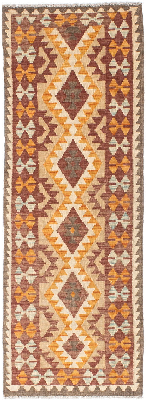 morgenland Läufer »Kelim Medaillon Beige 194 x 63 cm«, rechteckig, OrientOptik