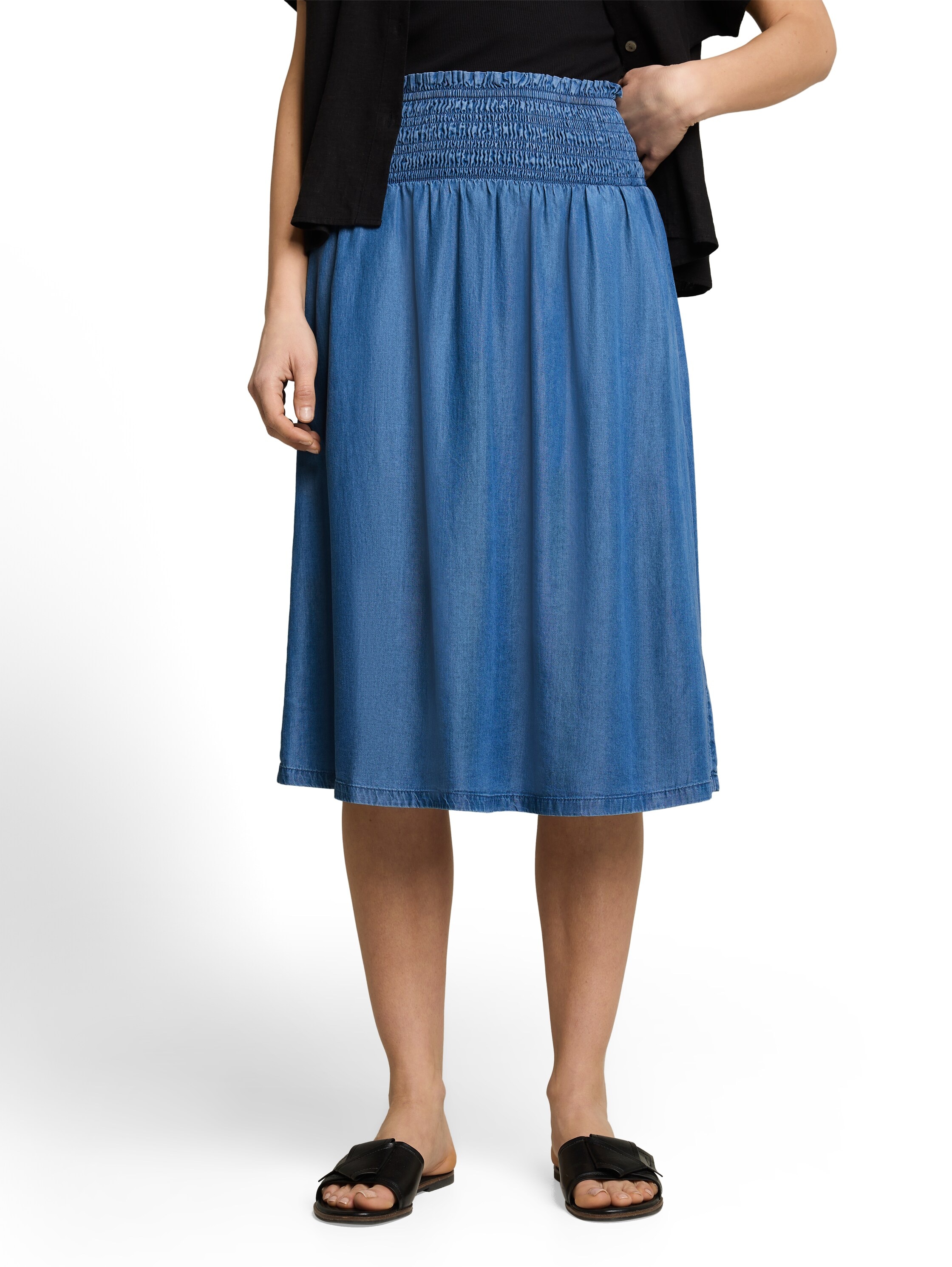 Image of TOM TAILOR Jeansrock "Regular midi" mit elastischem Bund