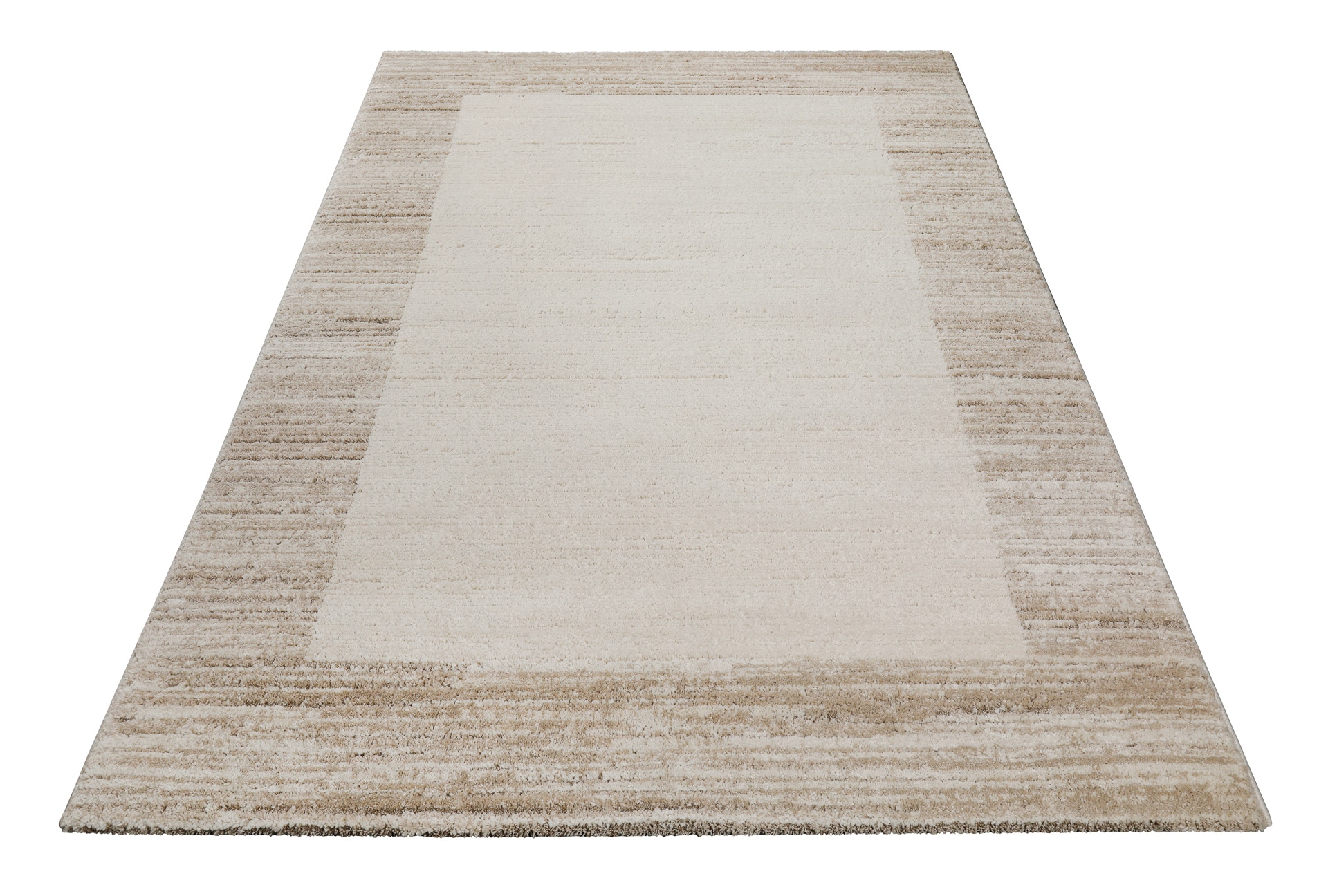 Image of Wecon home Teppich "Thorben" rechteckig 18 mm Höhe Gewebt, pflegeleicht, meliertes Design, Bordüre, Scandi, Wohnzimmer