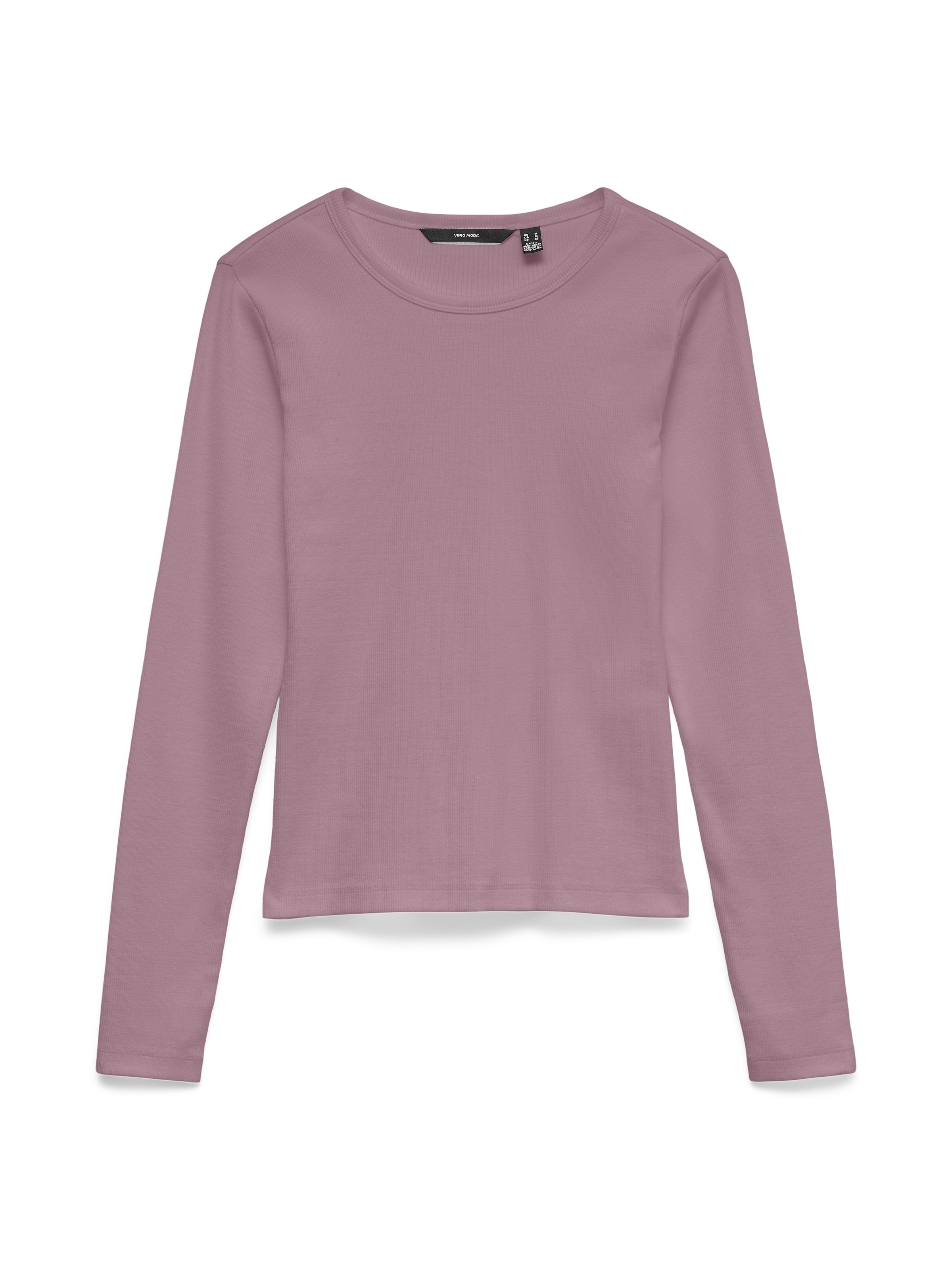Image of Vero Moda Langarmshirt "VMCHLOE LS SHORT TOP JRS NOOS" Baumwollmischung, slim fit