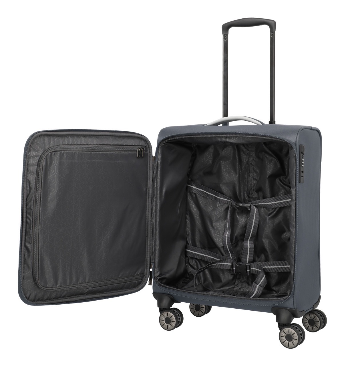travelite Trolley pour bagages à main »JETPACK Max 4 Cabin Handgepäck Koffer« 41 litre 4 Rollen bagage souple, compatible Ryanair, Condor et de nombreuses compagnies aériennes courantes