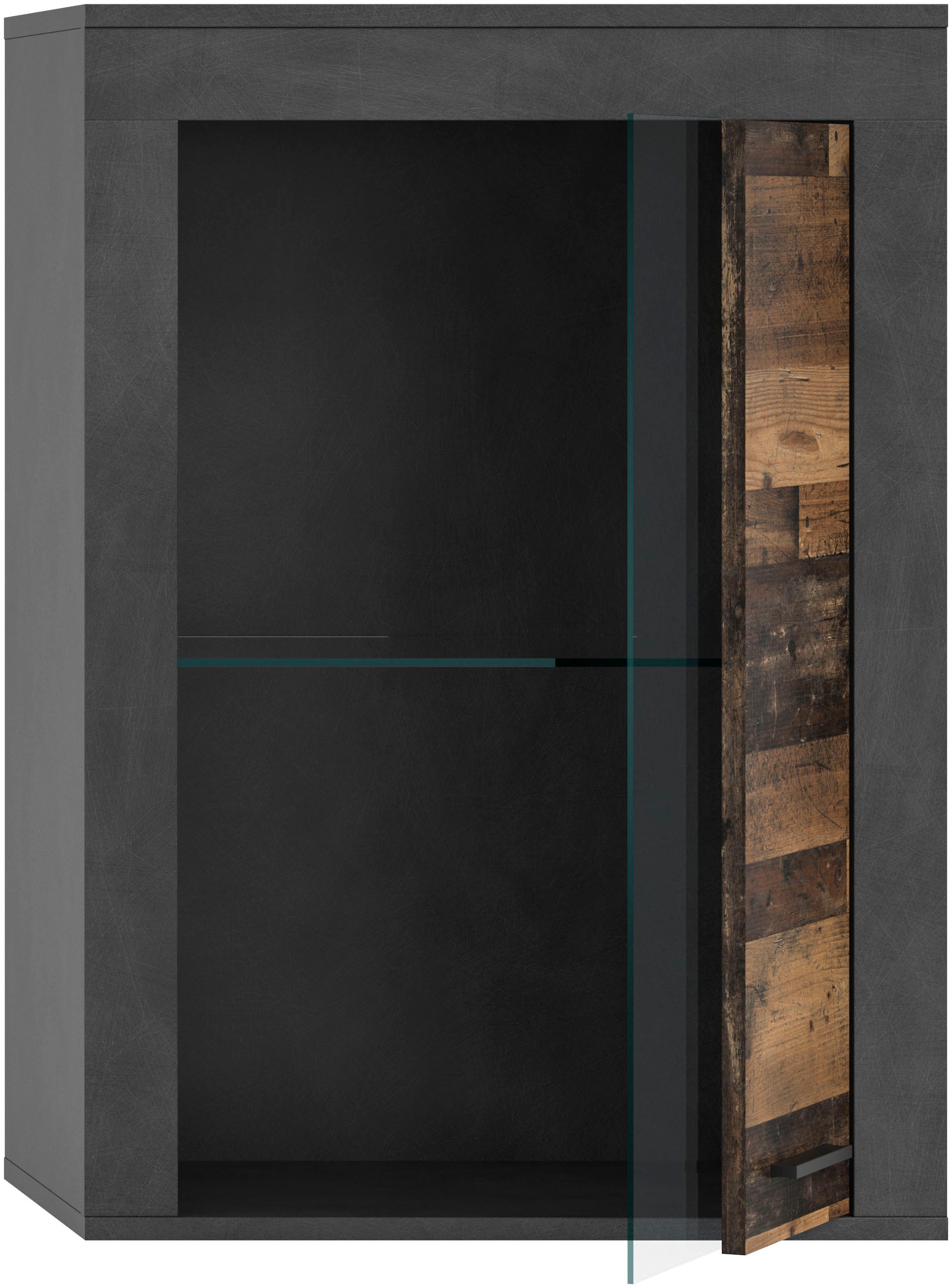 INOSIGN Vitrine »Aosta, Breite 60 cm, stehend oder hängend, in verschiedenen Farben«, Türanschlag wechselbar, 1 Glaseinlegeboden, Hängeeitrine, Standvitrine