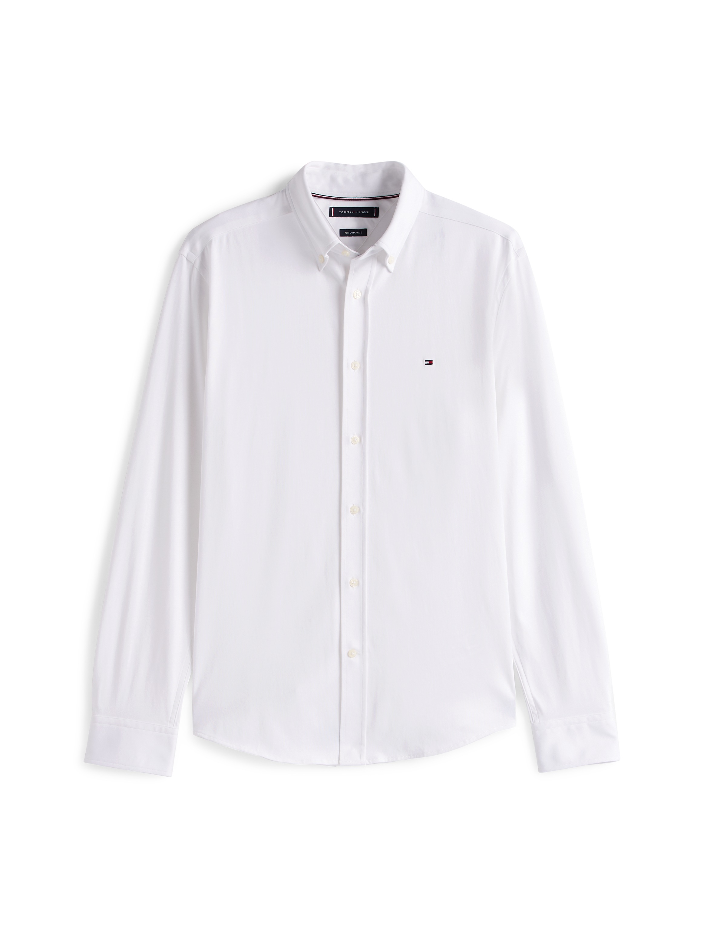 Tommy Hilfiger Langarmhemd »PERFORMANCE KNIT SOLID LS SHIRT«