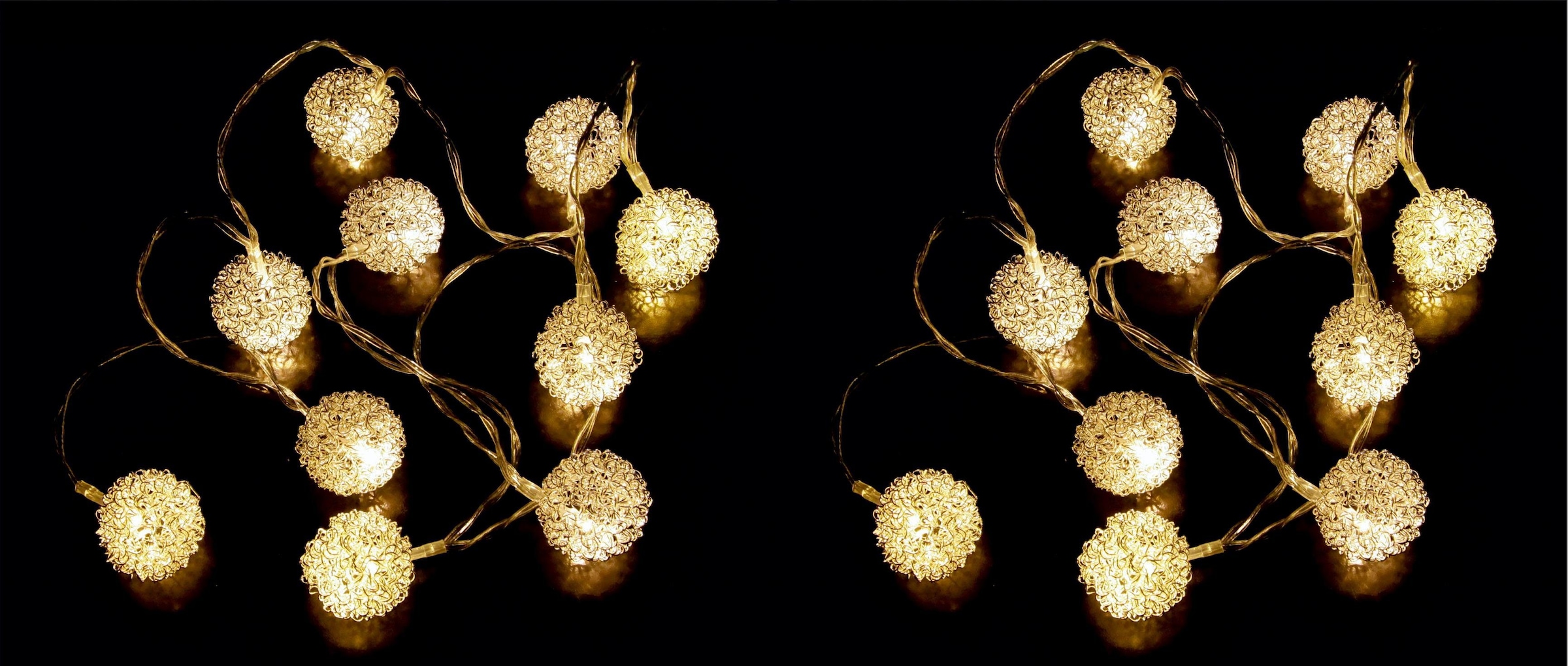 Image of I.GE.A. Dekohänger "LED-Kugelgirlande" Hängedekoration