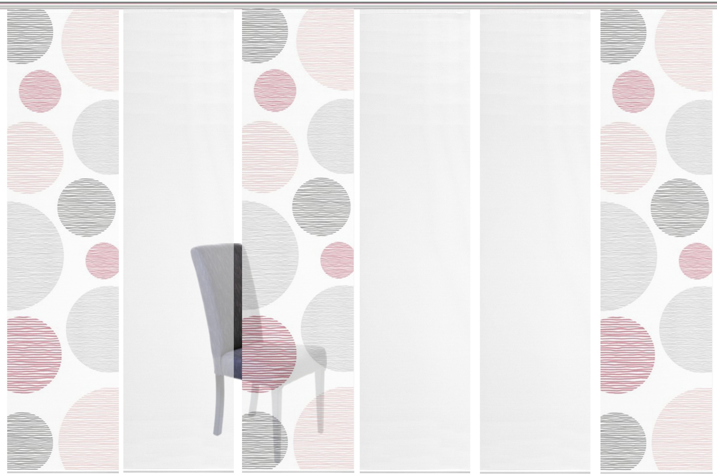 Image of Vision S Schiebegardine »6ER SET BORDEN«, (6 St.), HxB: 260x60, Schiebevorhang 6er Set Digitaldruck bei Ackermann Versand Schweiz