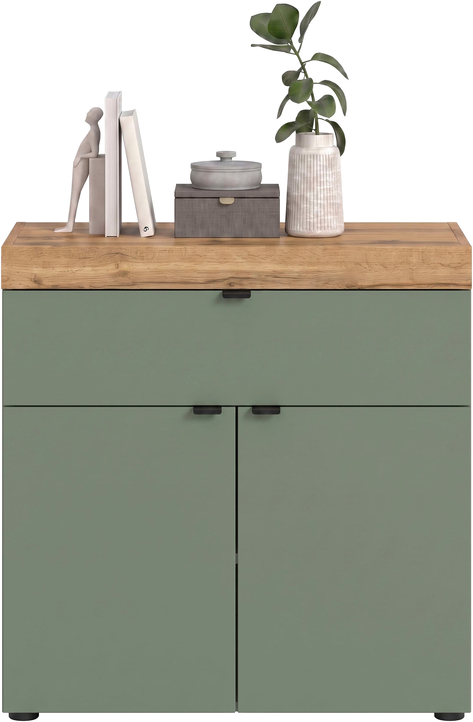 GOODproduct Kommode »MAMBO II, Breite 77cm, 2 Türen, 1 Einlegeboden, 1 Schubkasten« 1 Stk. tlg. Kommode, Anrichte, Wohnzimmer, Schlafzimmer