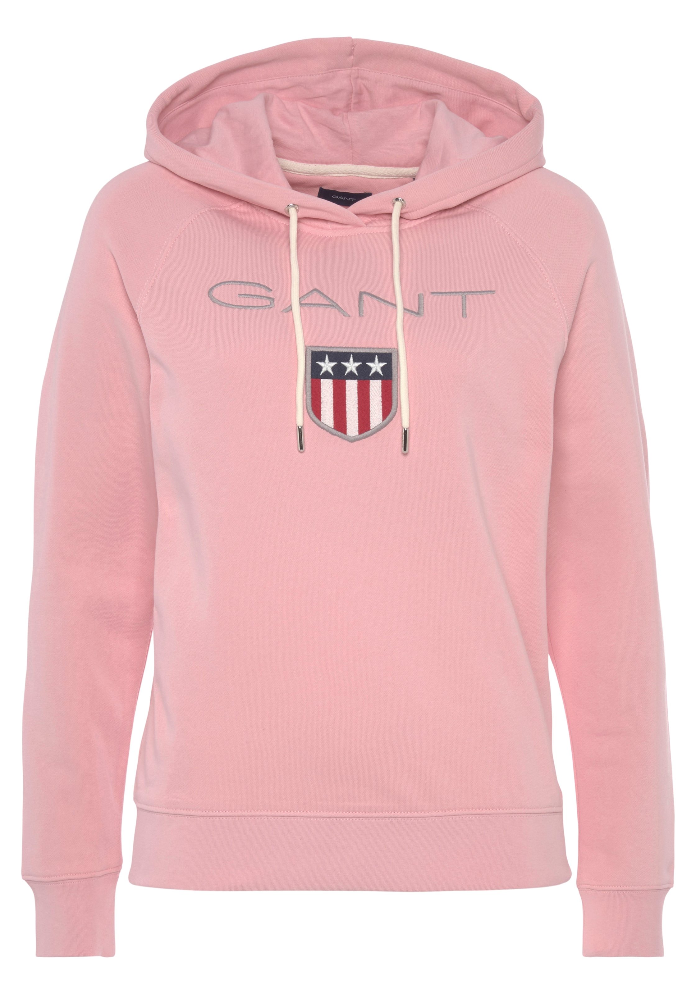 Sweatshirt »GANT SHIELD SWEAT HOODIE«, mit grosser Label-Applikation vorne