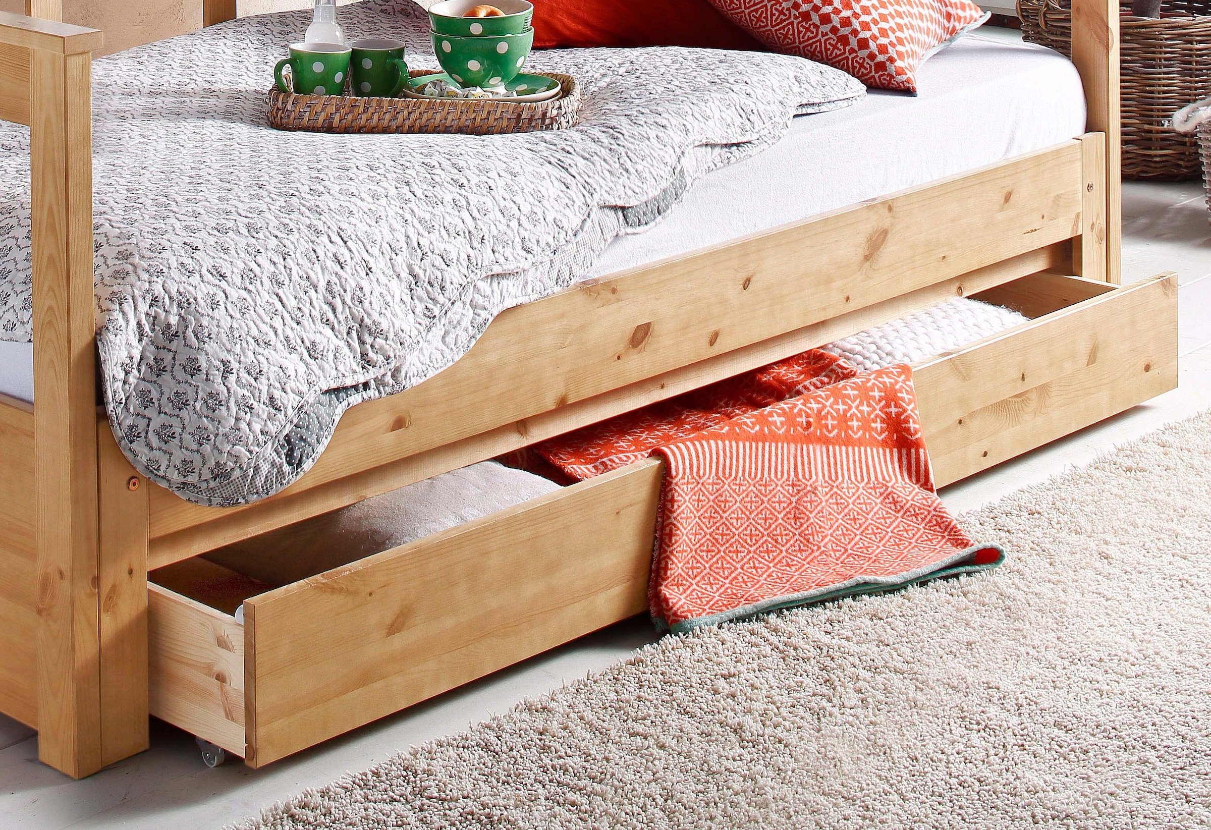 GOODproduct Schubkasten »KERO« Set, 2 Stk. tlg. passend zum Massivholzbett 'KERO', Breite 192 cm