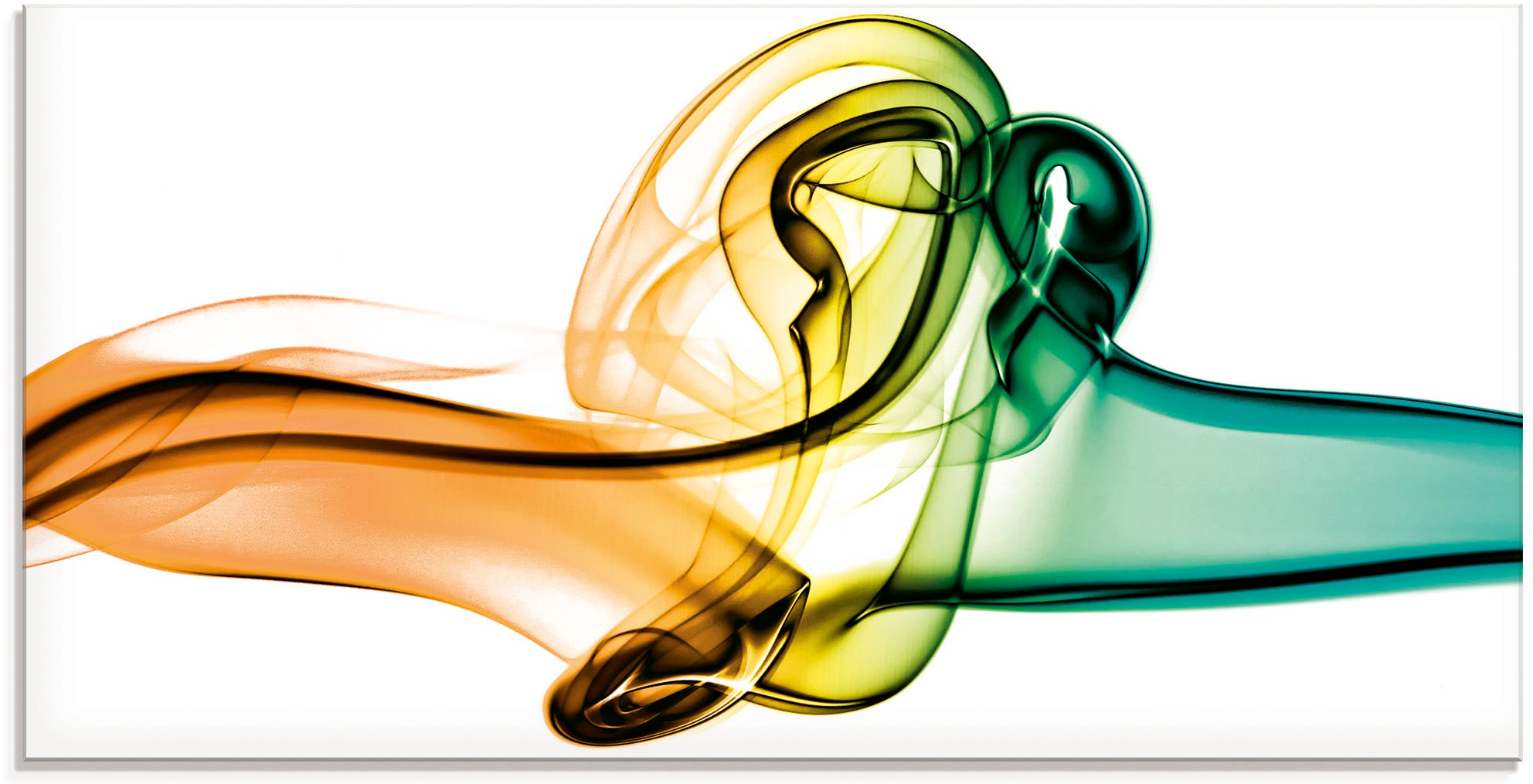 Image of Artland Glasbild »Aufeinanderprallen von Farben«, Gegenstandslos, (1 St.) bei Ackermann Versand Schweiz