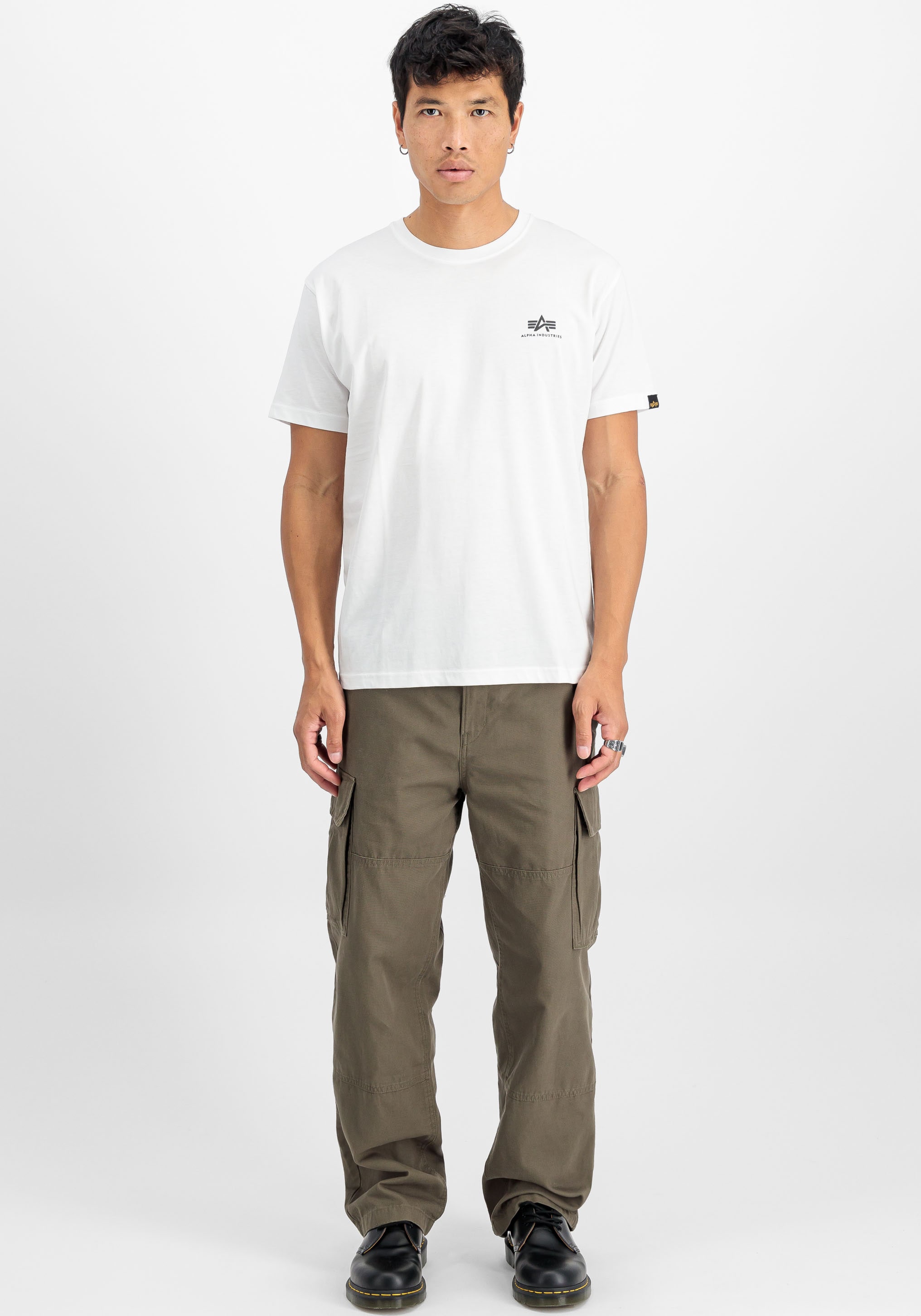 Alpha Industries Rundhalsshirt »Basic T Small Logo 2 Pack«, (Set, 2 tlg.)