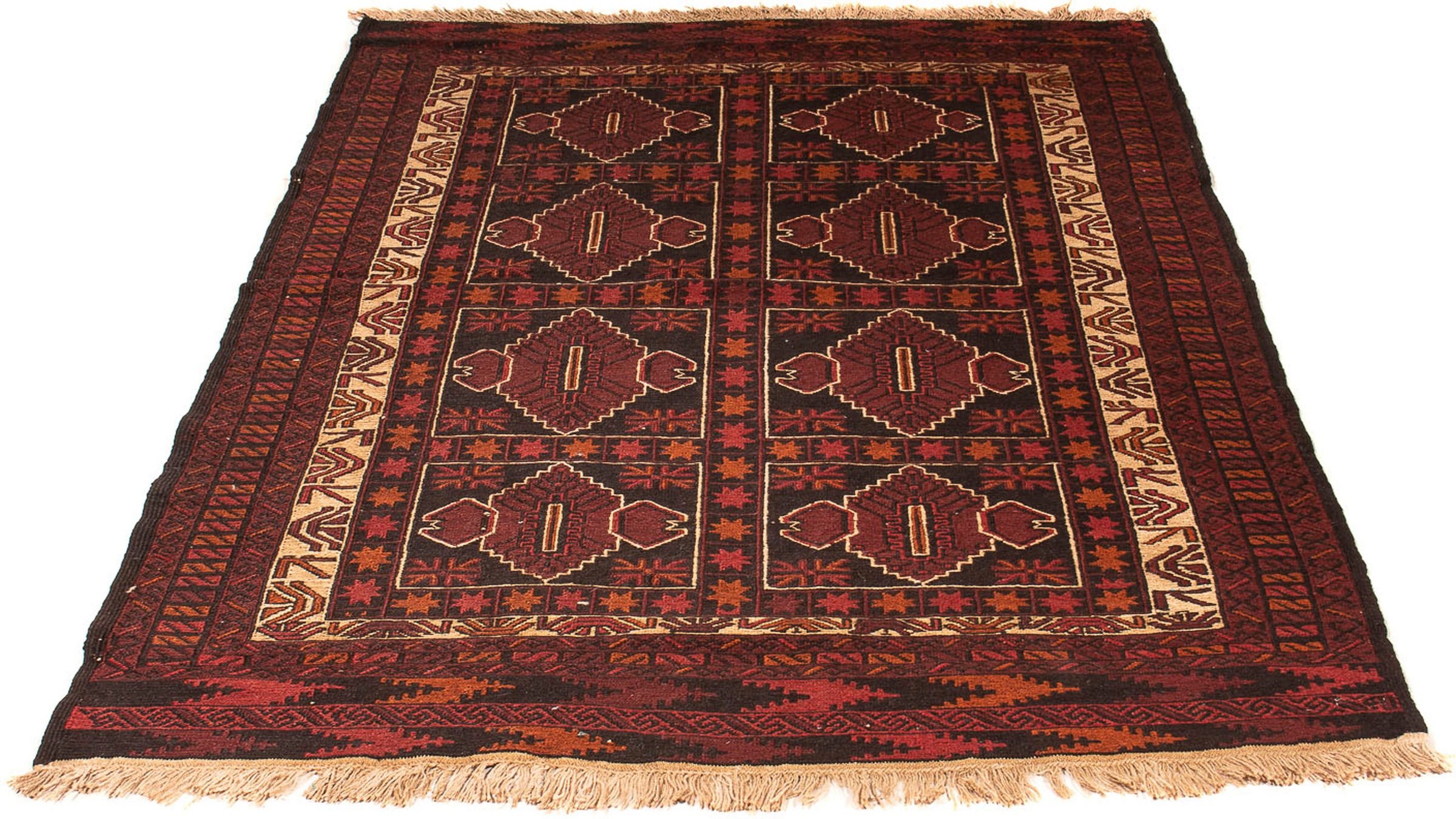 Image of morgenland Orientteppich »Belutsch - 190 x 130 cm - braun«, rechteckig, 8 mm Höhe, Wohnzimmer, Handgeknüpft, Einzelstück mit Zertifikat bei Ackermann Versand Schweiz