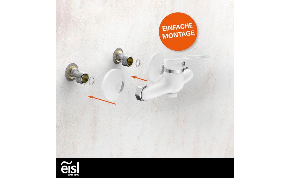 Eisl Robinetterie de douche »SPEED« robinet de salle de bain, mitigeur douche blanc/chrome