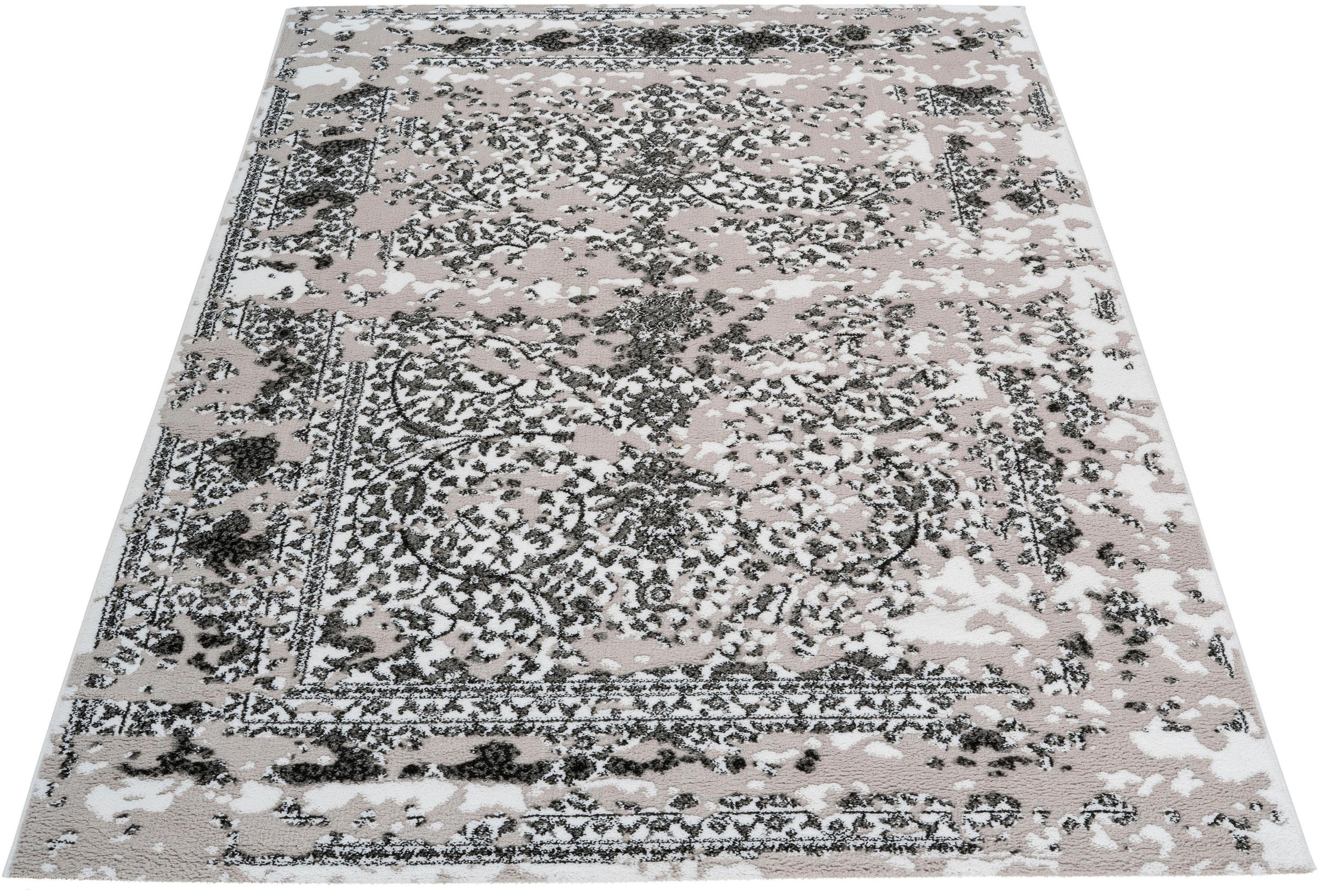 Image of Leonique Teppich »Noelia«, rechteckig, 15 mm Höhe, Vintage-Optik, Orient-Design, Teppich mit Bordüre, Kurzflor, Weich, Pflegeleicht, Elegant, ideale Teppiche für Wohnzimmer, Schlafzimmer, Esszimmer bei Ackermann Versand Schweiz