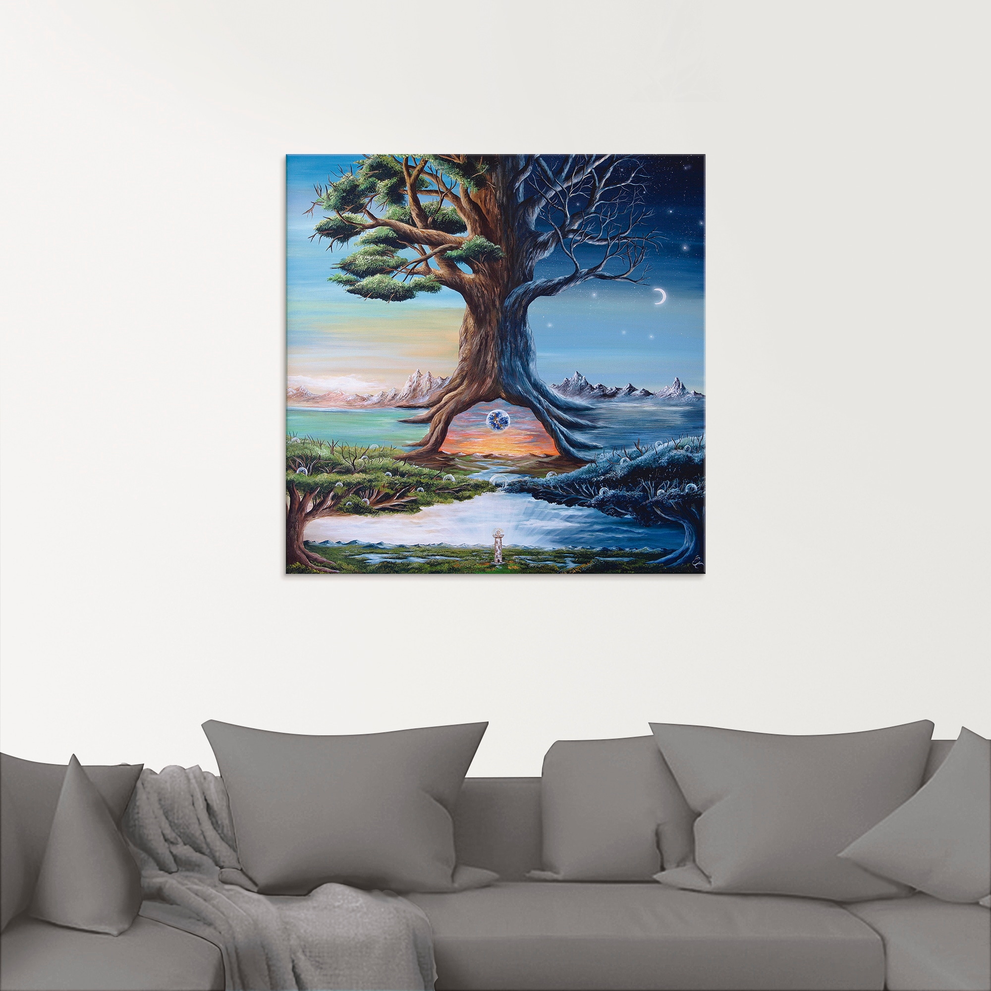 Artland Glasbild »Zwischenwelten« Landschaften 1 Stk. tlg. in verschiedenen Grössen