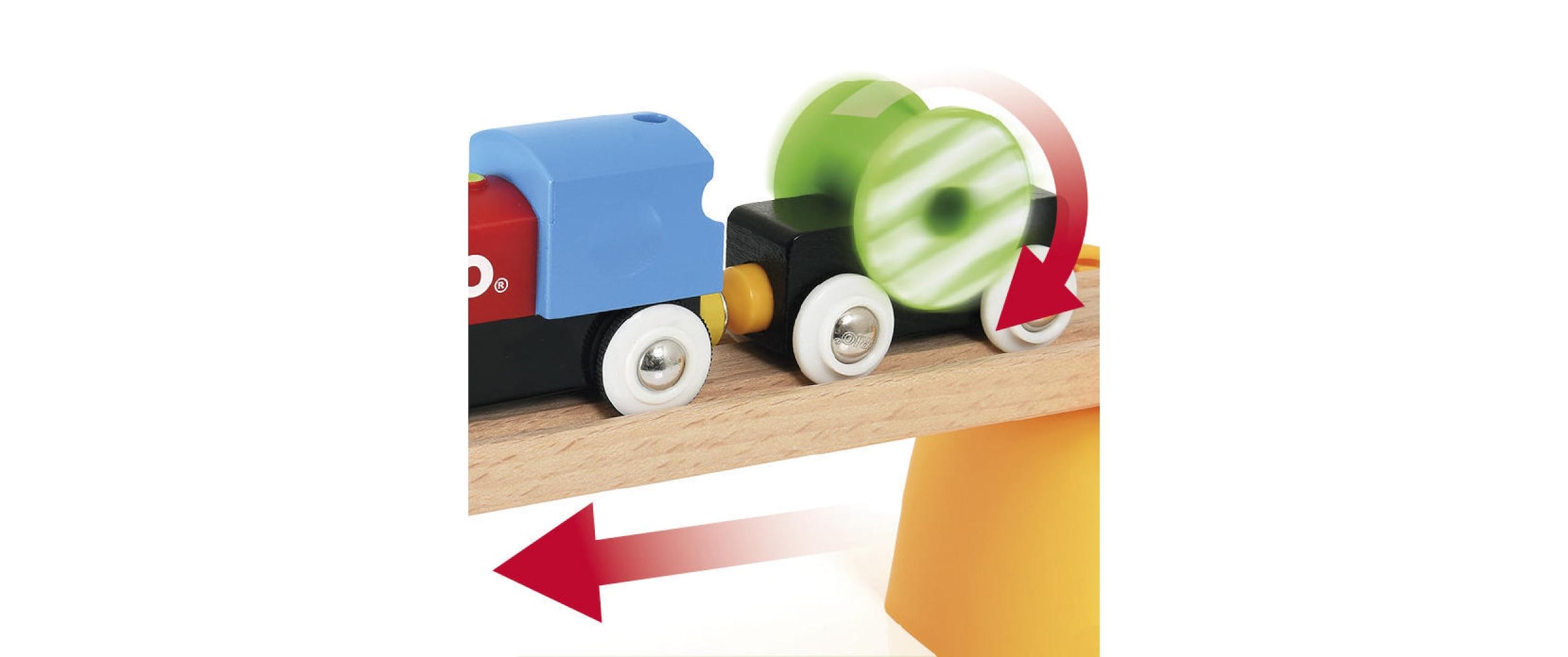 BRIO® Spielzeugeisenbahn-Erweiterung »Mein erstes BRIO Bahn Set mit Batterielok«, (Set)